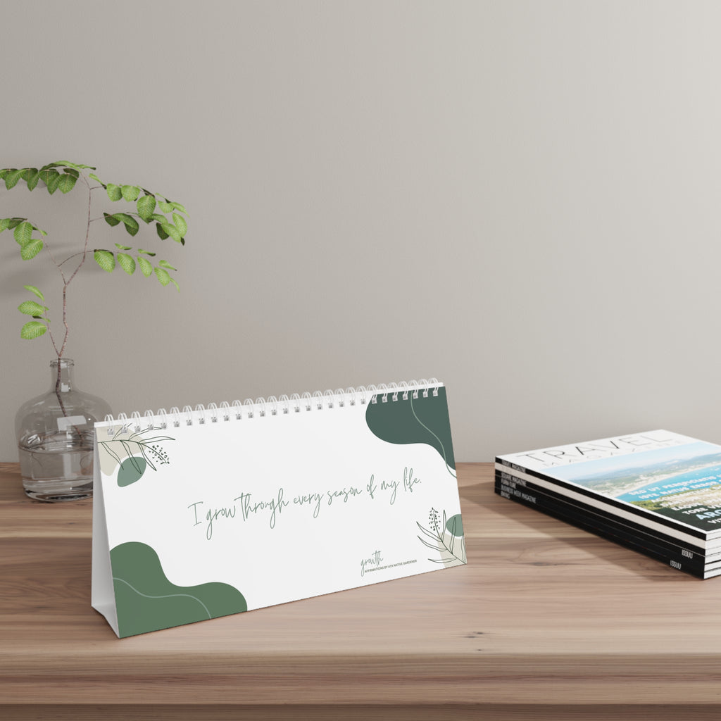 Growth Daily Affirmations Flip Desk Calendar
