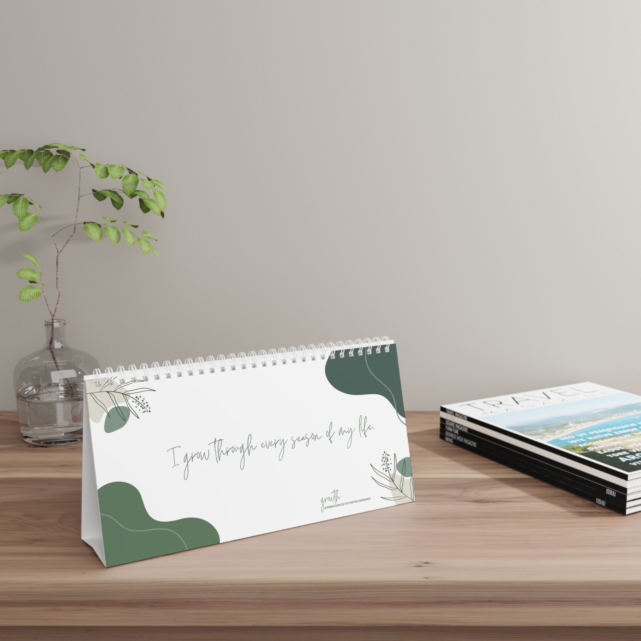 Growth Daily Affirmations Flip Desk Calendar