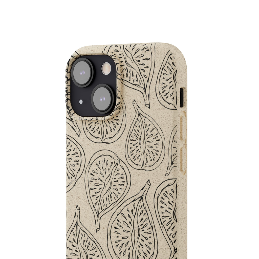 Eco-Friendly Zero Waste Biodegradable Phone Case - Fig Pattern