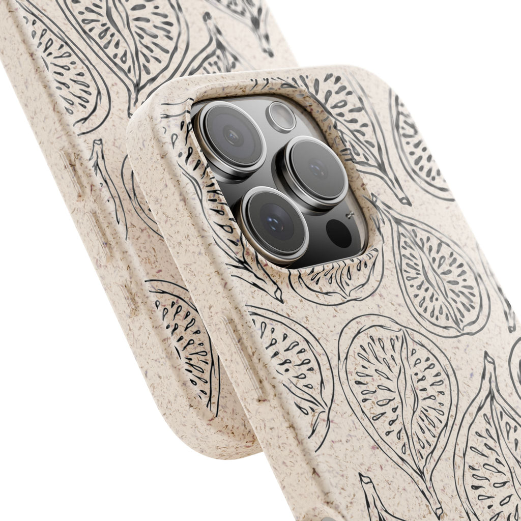 Eco-Friendly Zero Waste Biodegradable Phone Case - Fig Pattern