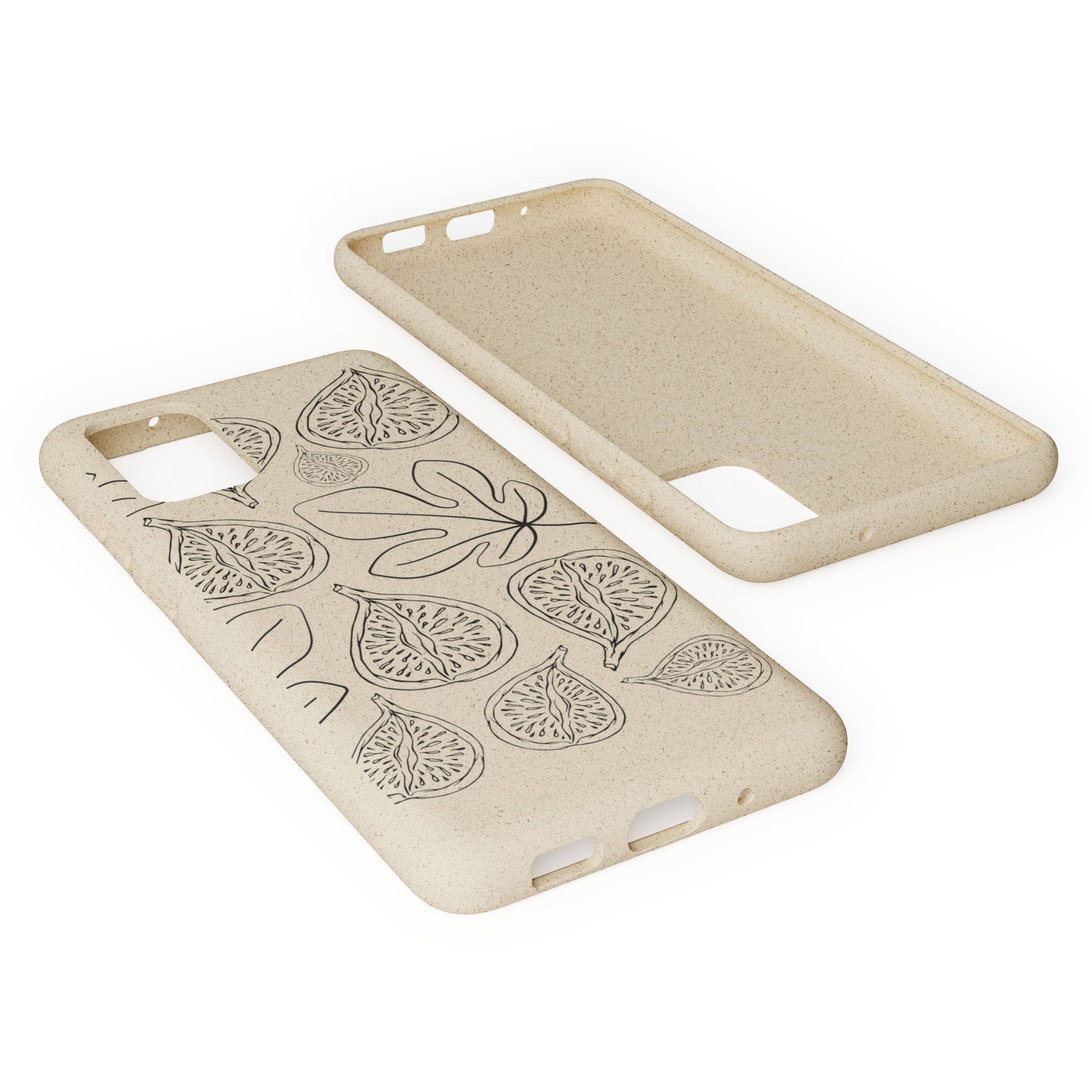 Eco-Friendly Zero Waste Biodegradable Phone Case - Fig & Leaf Pattern