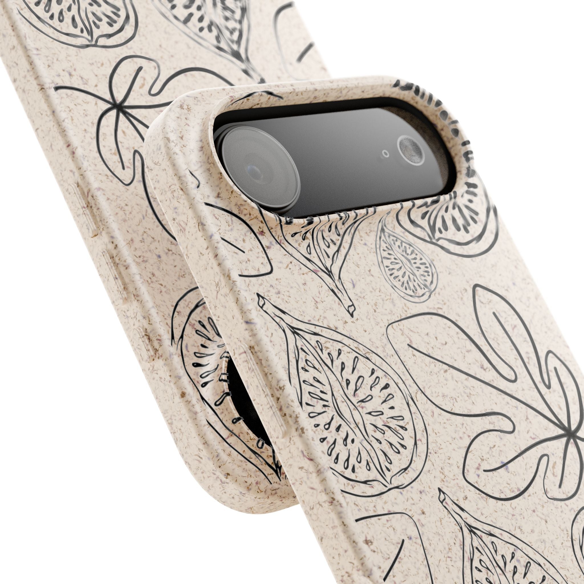 Eco-Friendly Zero Waste Biodegradable Phone Case - Fig & Leaf Pattern