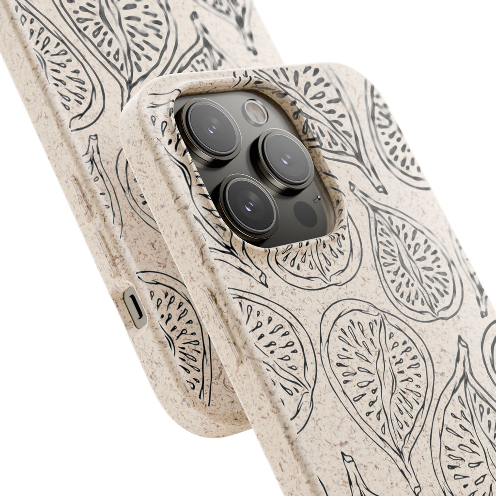 Eco-Friendly Zero Waste Biodegradable Phone Case - Fig Pattern