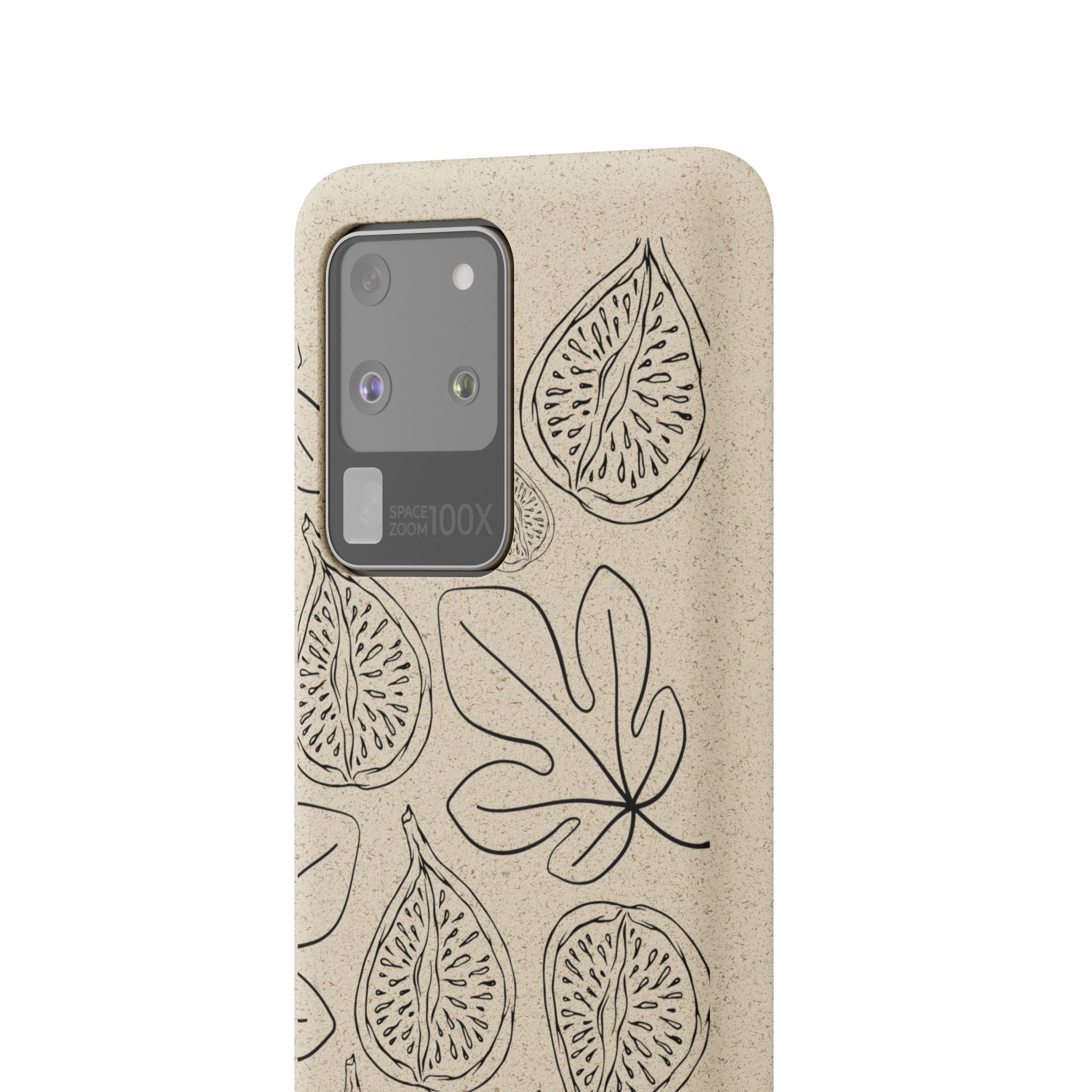Eco-Friendly Zero Waste Biodegradable Phone Case - Fig & Leaf Pattern