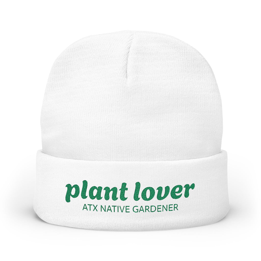 Plant Lover Embroidered Knit Beanie