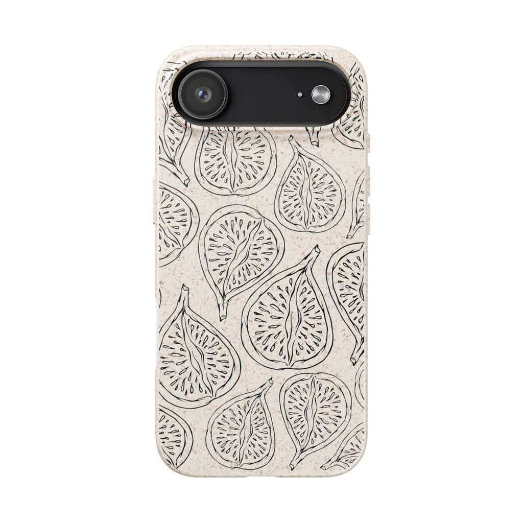 Eco-Friendly Zero Waste Biodegradable Phone Case - Fig Pattern