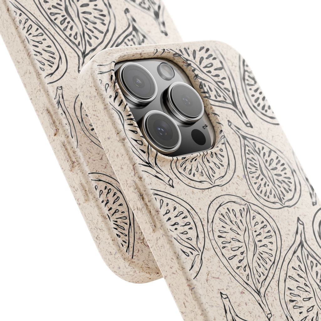 Eco-Friendly Zero Waste Biodegradable Phone Case - Fig Pattern