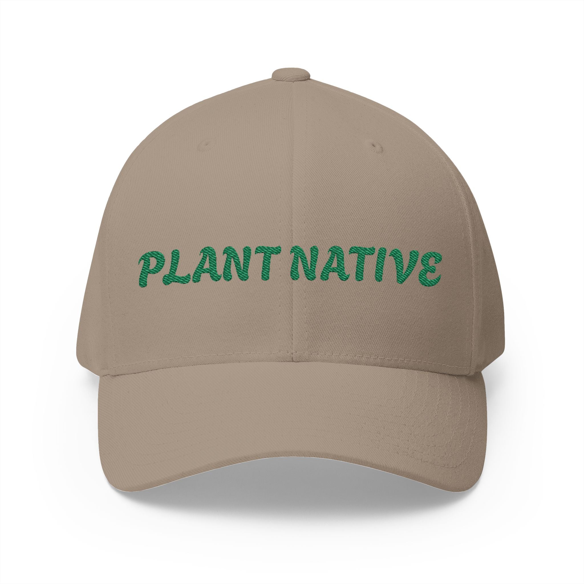 "PLANT NATIVE" Closed-Back Structured Cap (Embroidery)