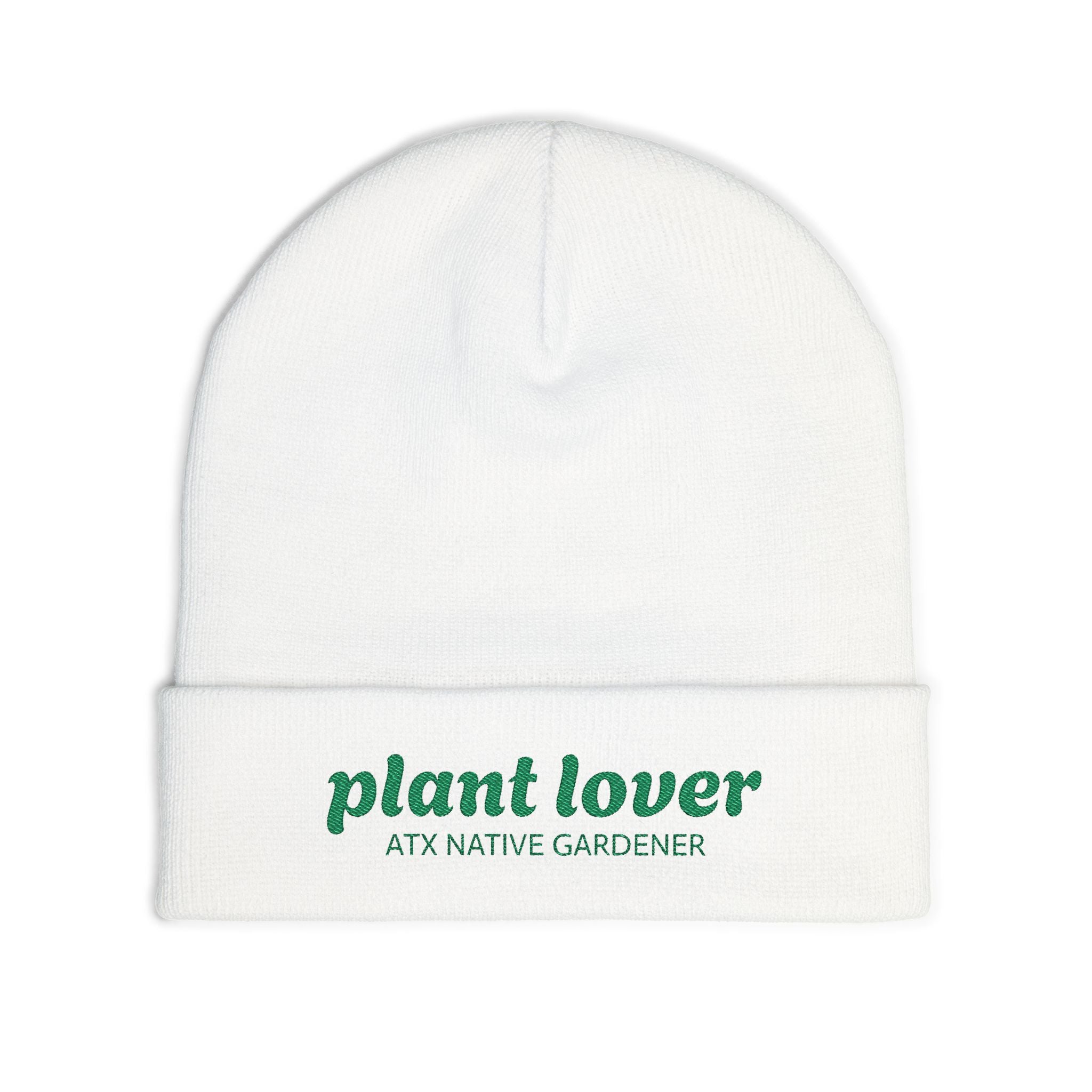 Plant Lover Embroidered Knit Beanie