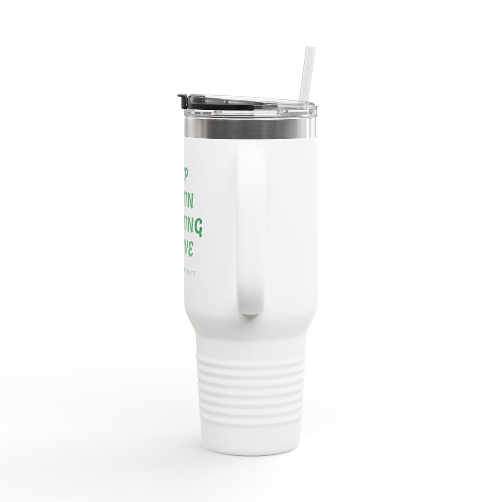 "Keep Austin Planting Native" Insulated Travel Mug, 40oz