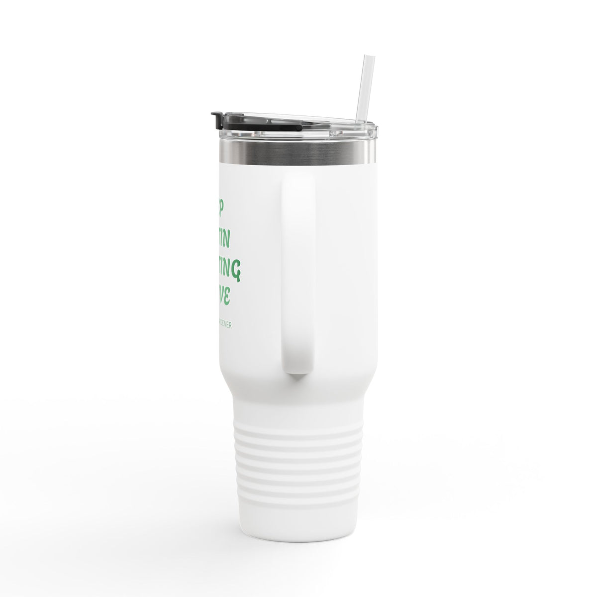 "Keep Austin Planting Native" Insulated Travel Mug, 40oz
