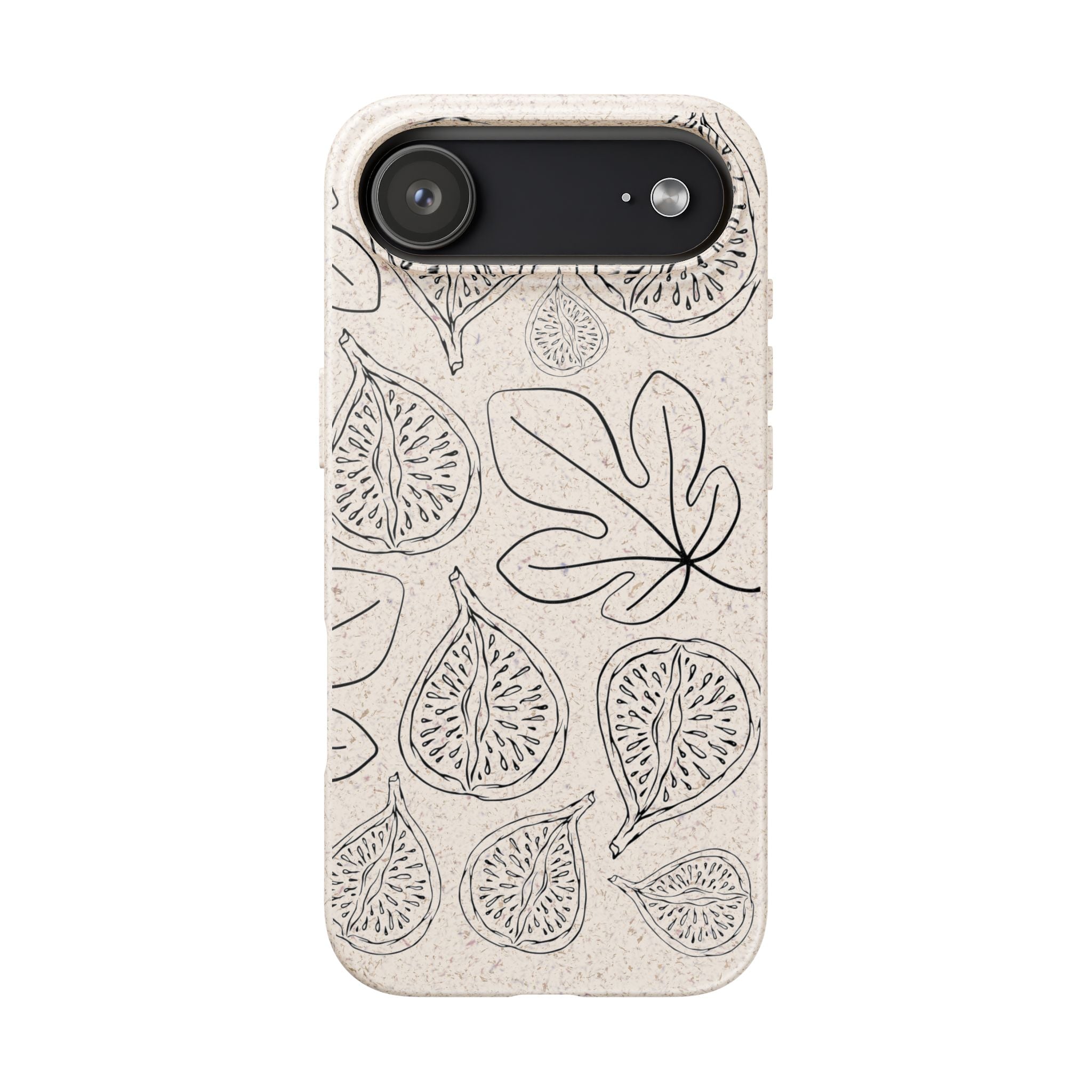 Eco-Friendly Zero Waste Biodegradable Phone Case - Fig & Leaf Pattern