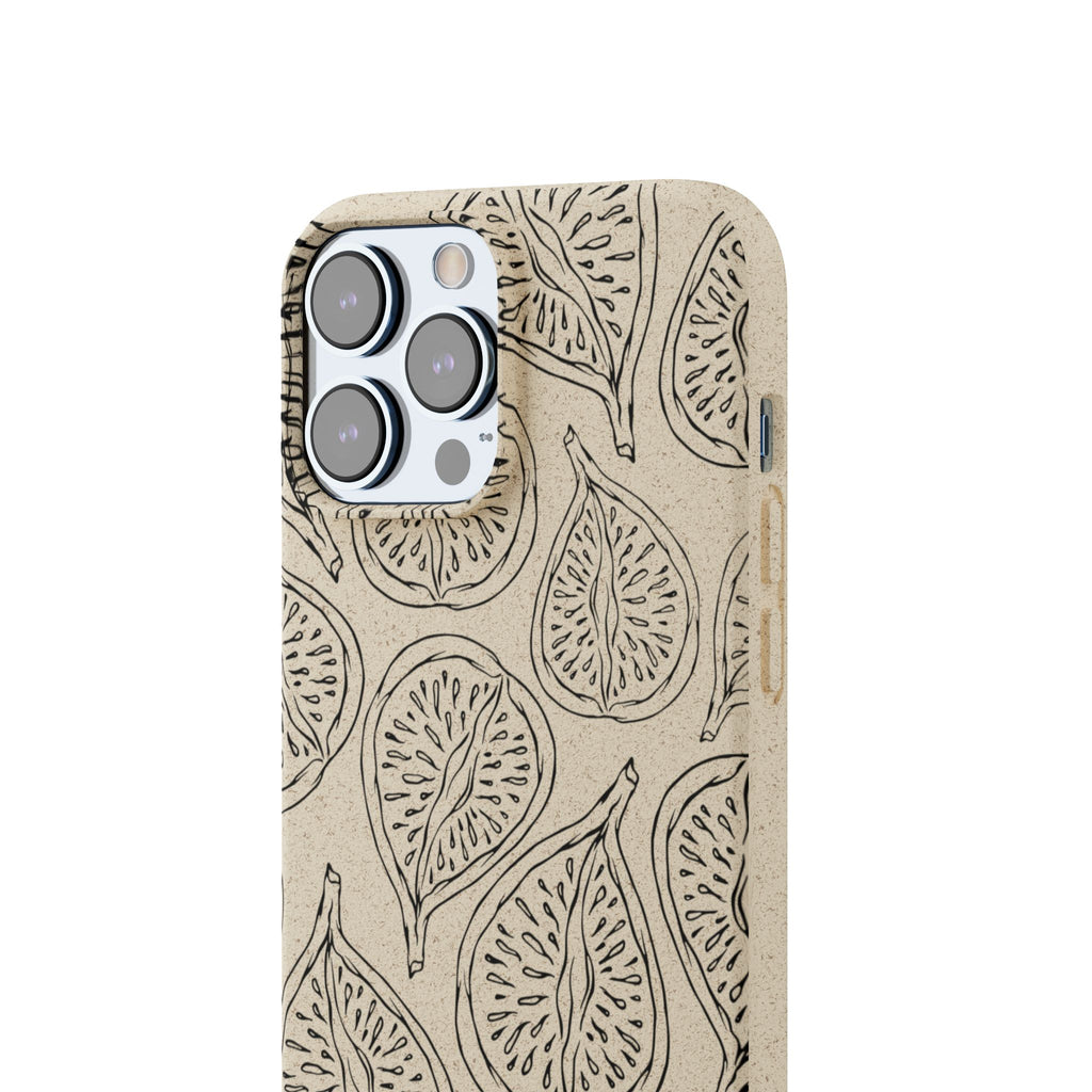 Eco-Friendly Zero Waste Biodegradable Phone Case - Fig Pattern
