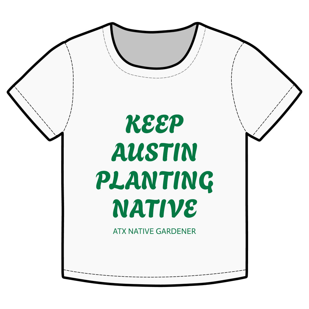"KEEP AUSTIN PLANTING NATIVE" 100% Organic Cotton Baby Tee