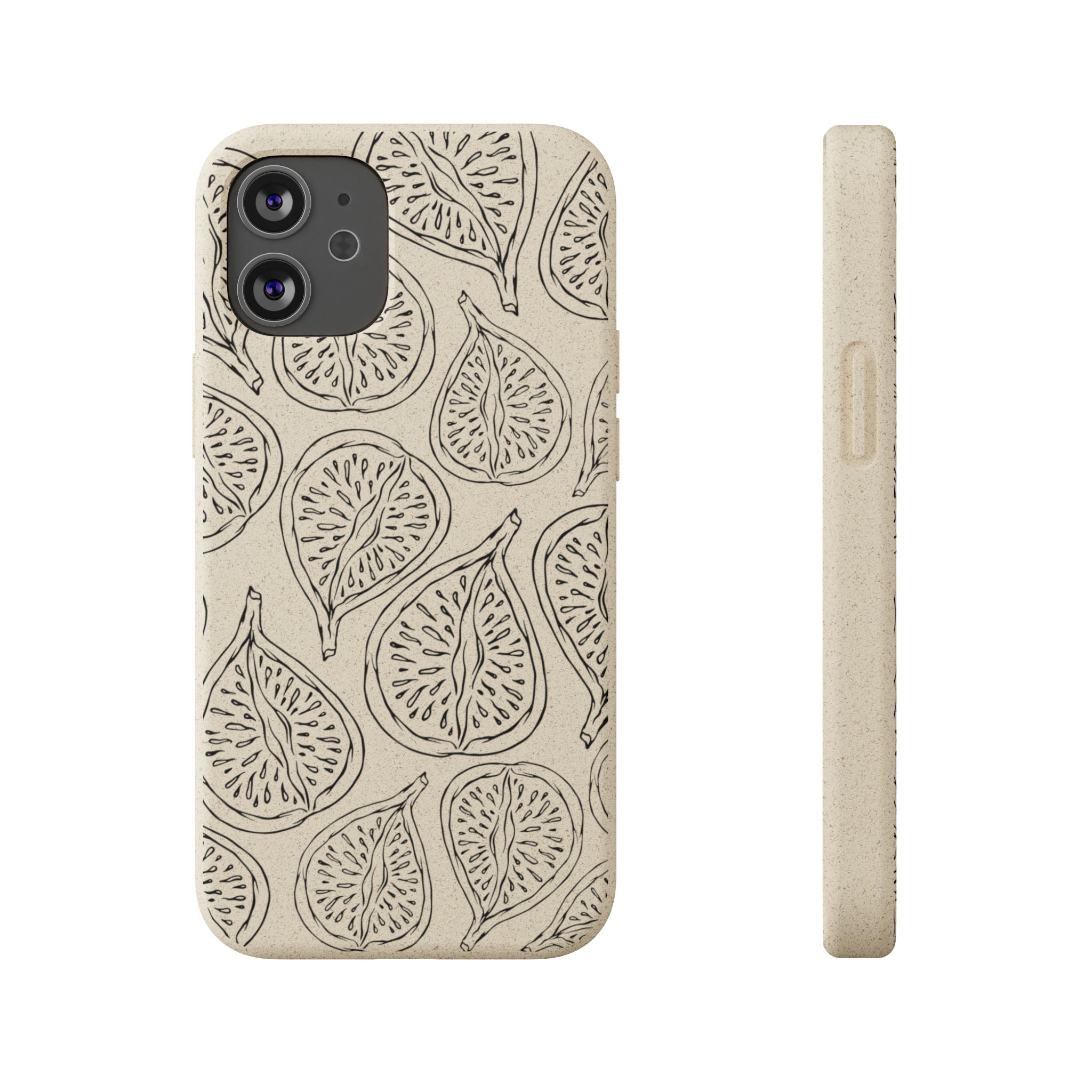 Eco-Friendly Zero Waste Biodegradable Phone Case - Fig Pattern