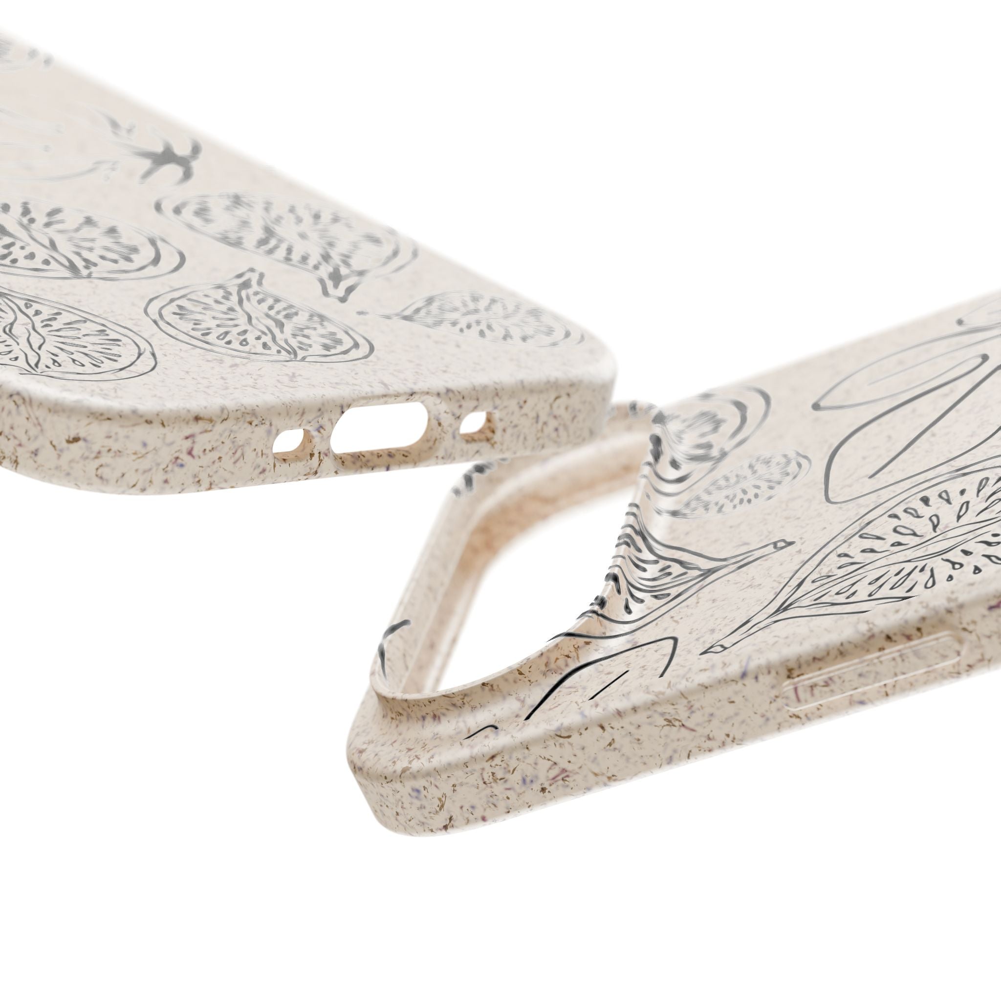 Eco-Friendly Zero Waste Biodegradable Phone Case - Fig & Leaf Pattern