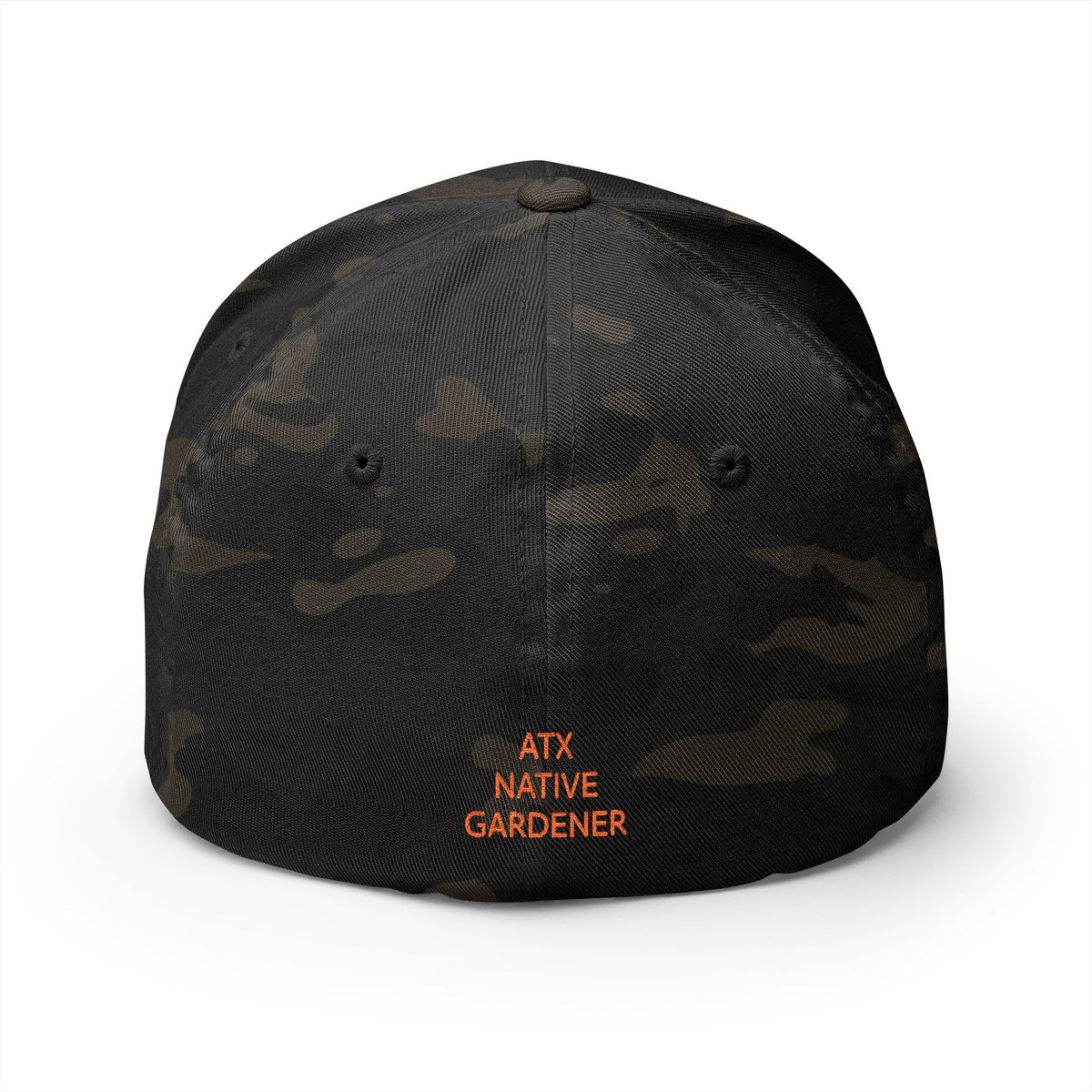 "KEEP AUSTIN PLANTING NATIVE"  Camo Closed-Back Structured Cap (Embroidery)