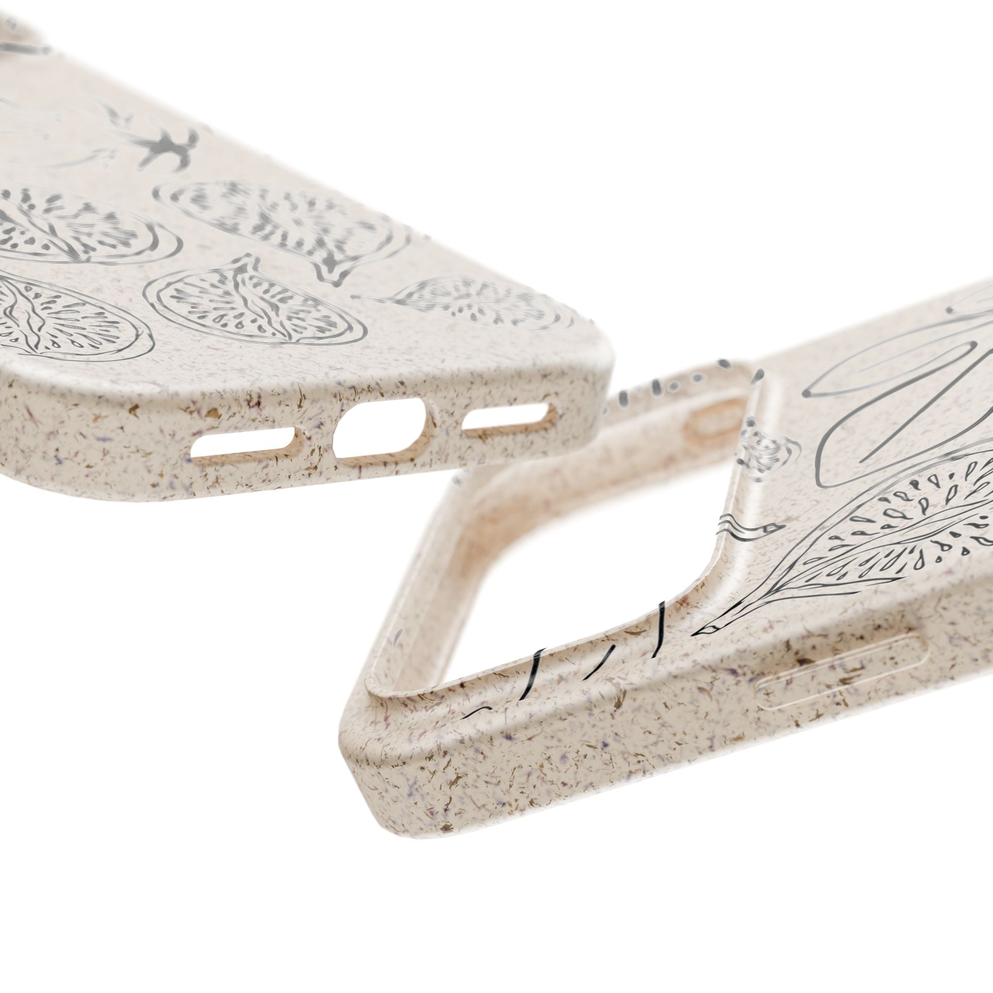 Eco-Friendly Zero Waste Biodegradable Phone Case - Fig & Leaf Pattern