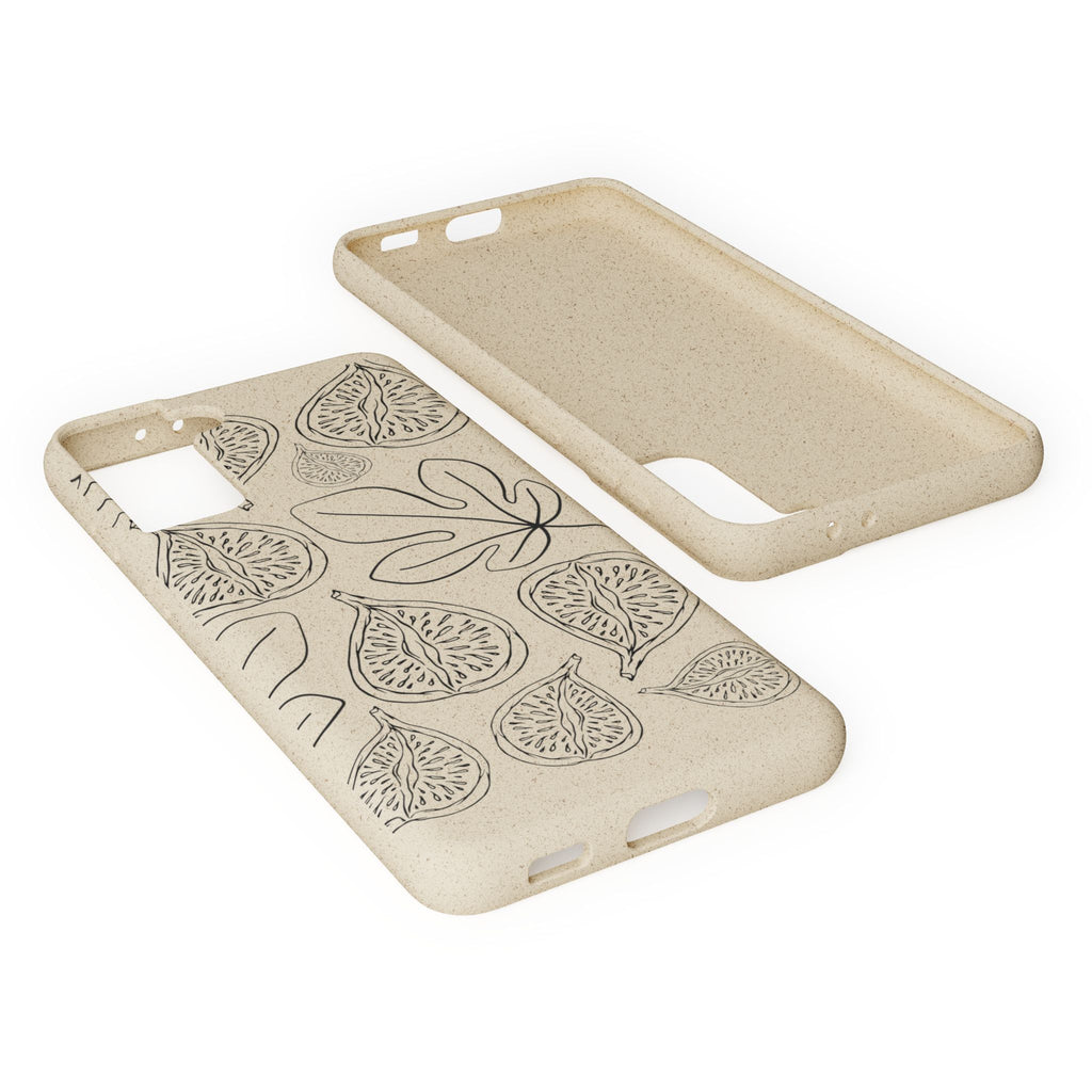 Eco-Friendly Zero Waste Biodegradable Phone Case - Fig & Leaf Pattern