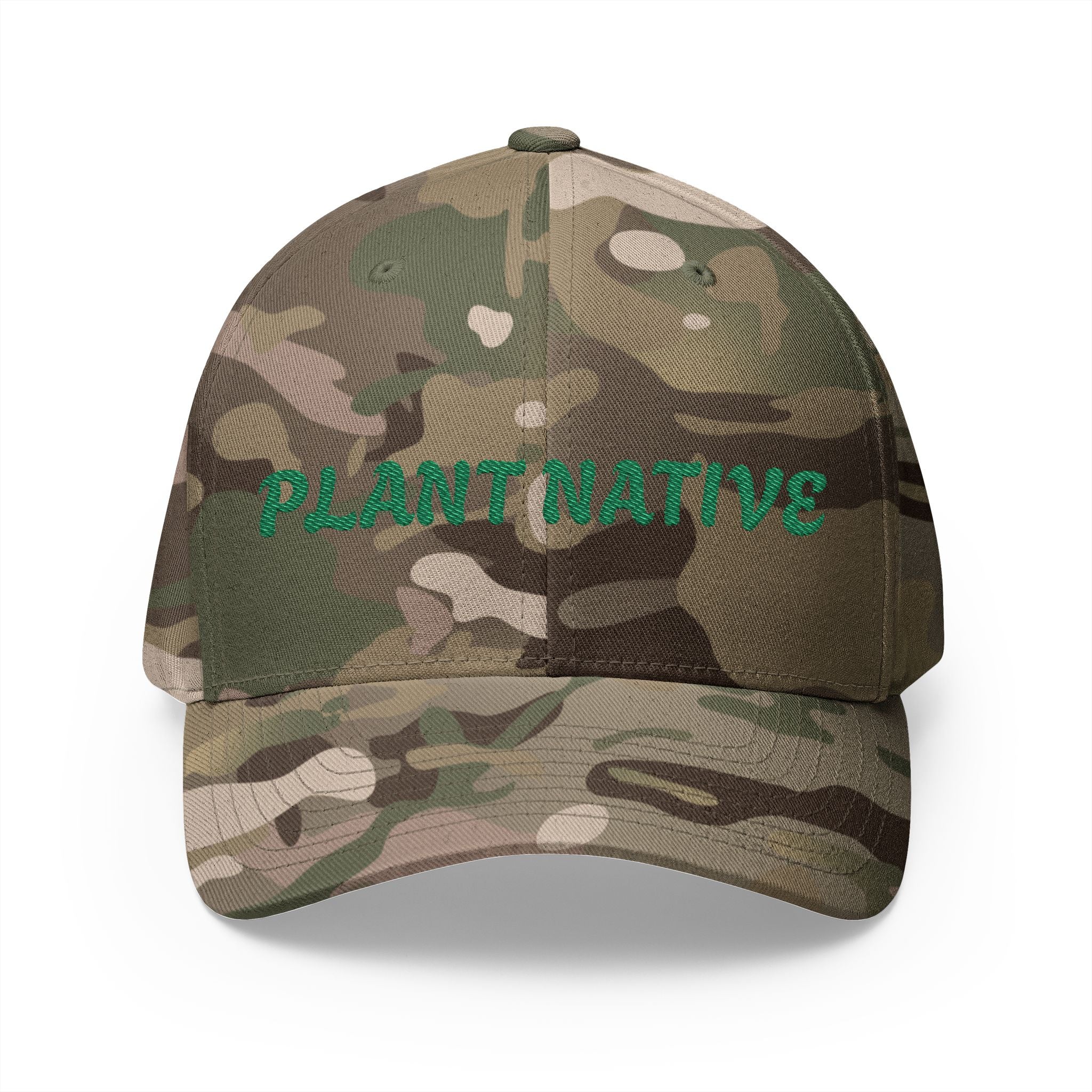 "PLANT NATIVE" Closed-Back Structured Cap (Embroidery)