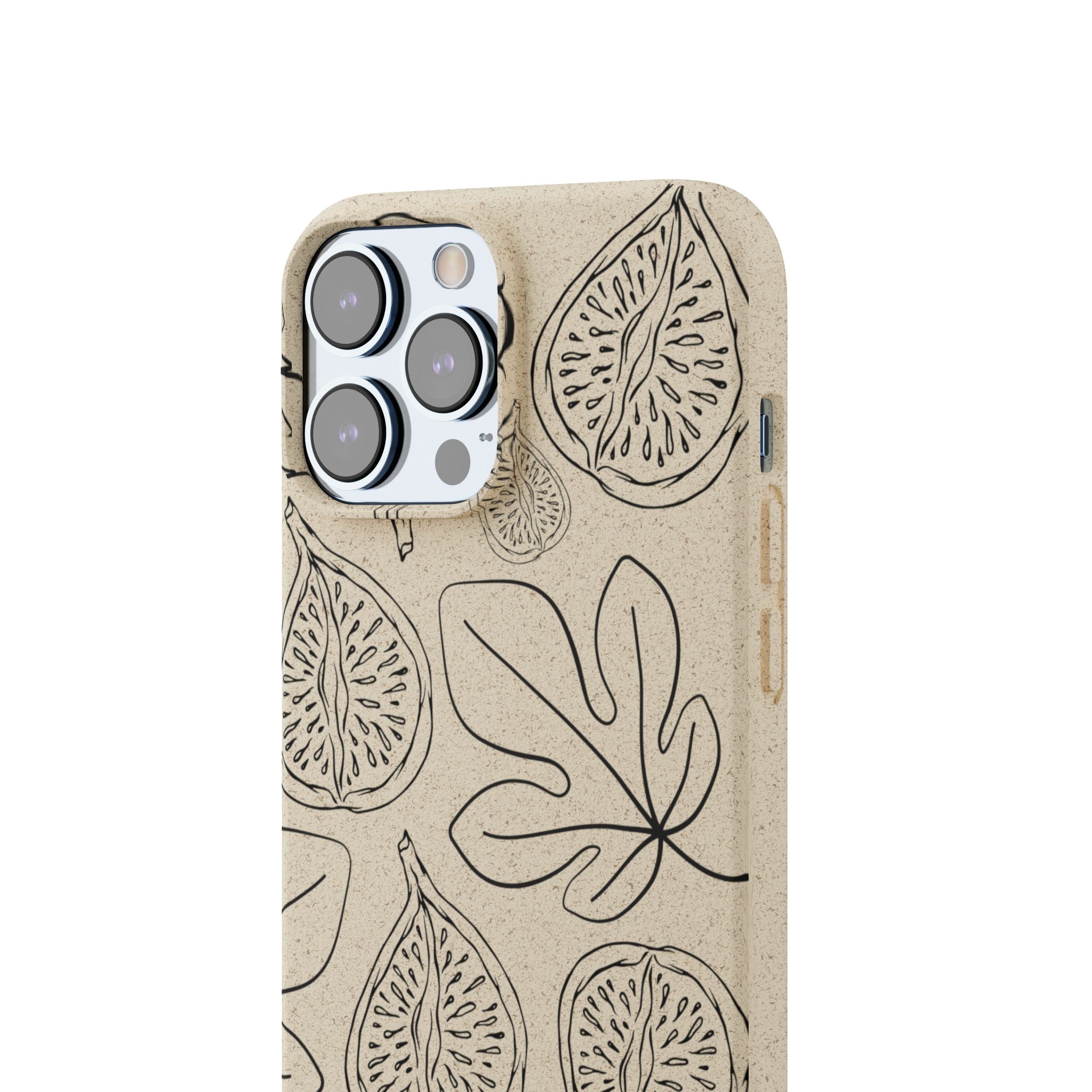 Eco-Friendly Zero Waste Biodegradable Phone Case - Fig & Leaf Pattern