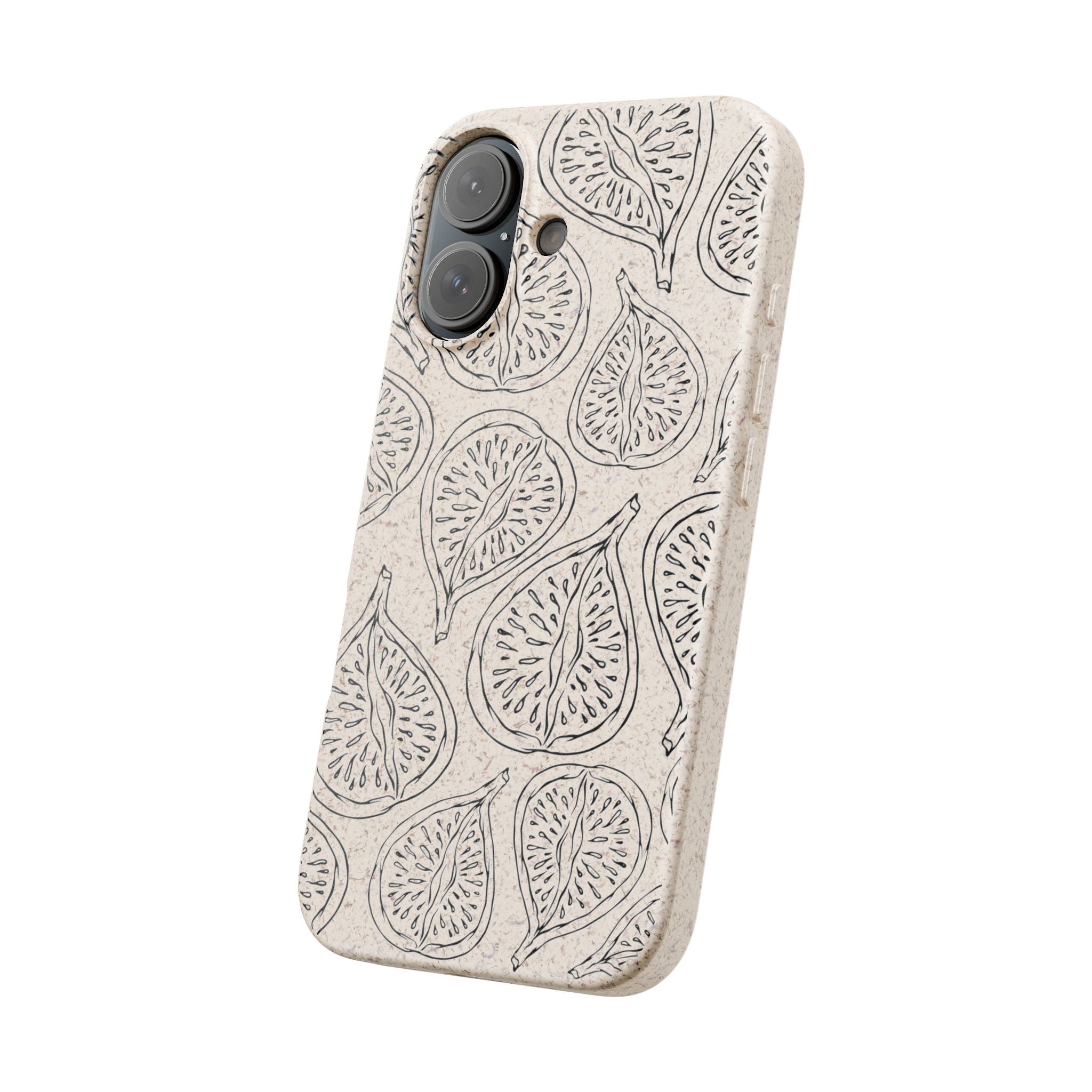 Eco-Friendly Zero Waste Biodegradable Phone Case - Fig Pattern