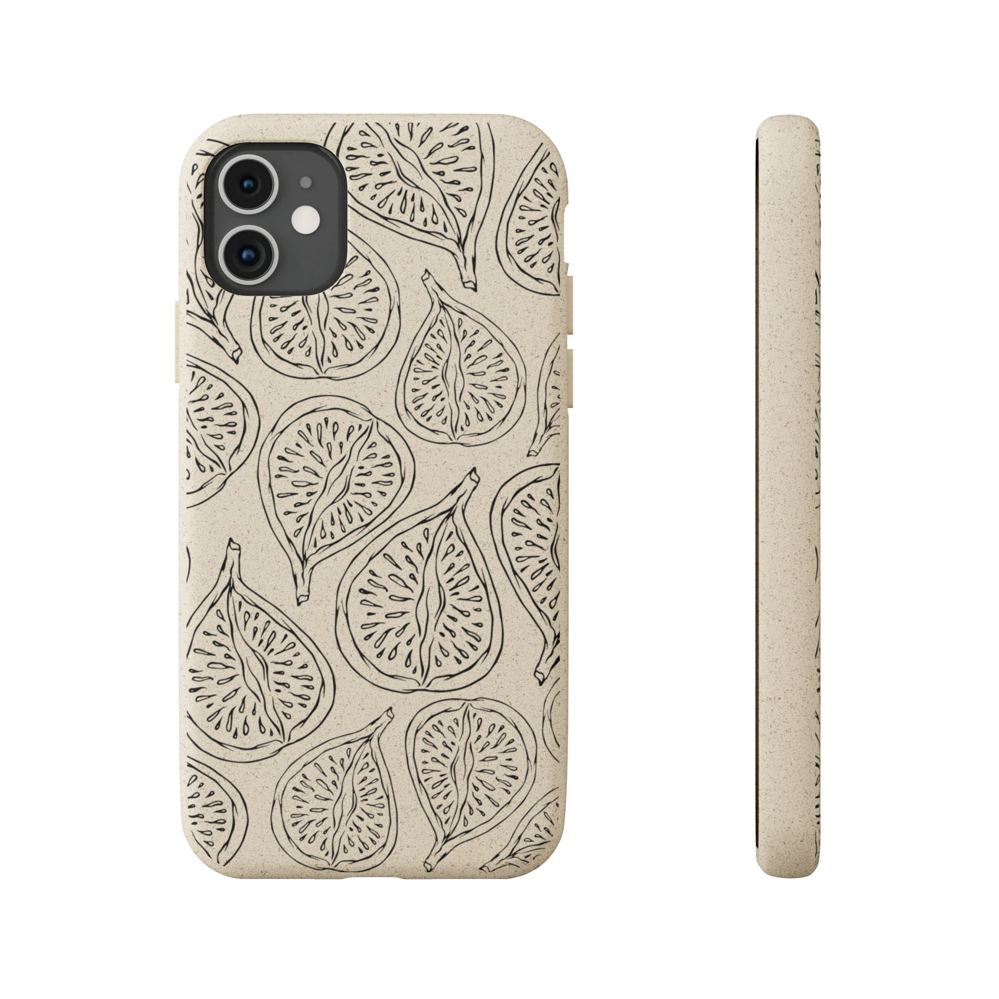 Eco-Friendly Zero Waste Biodegradable Phone Case - Fig Pattern