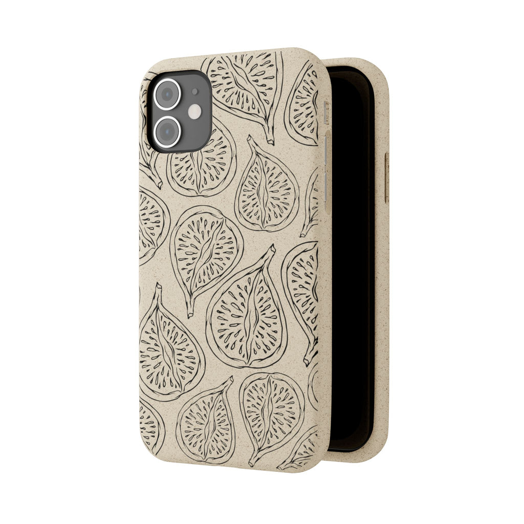 Eco-Friendly Zero Waste Biodegradable Phone Case - Fig Pattern