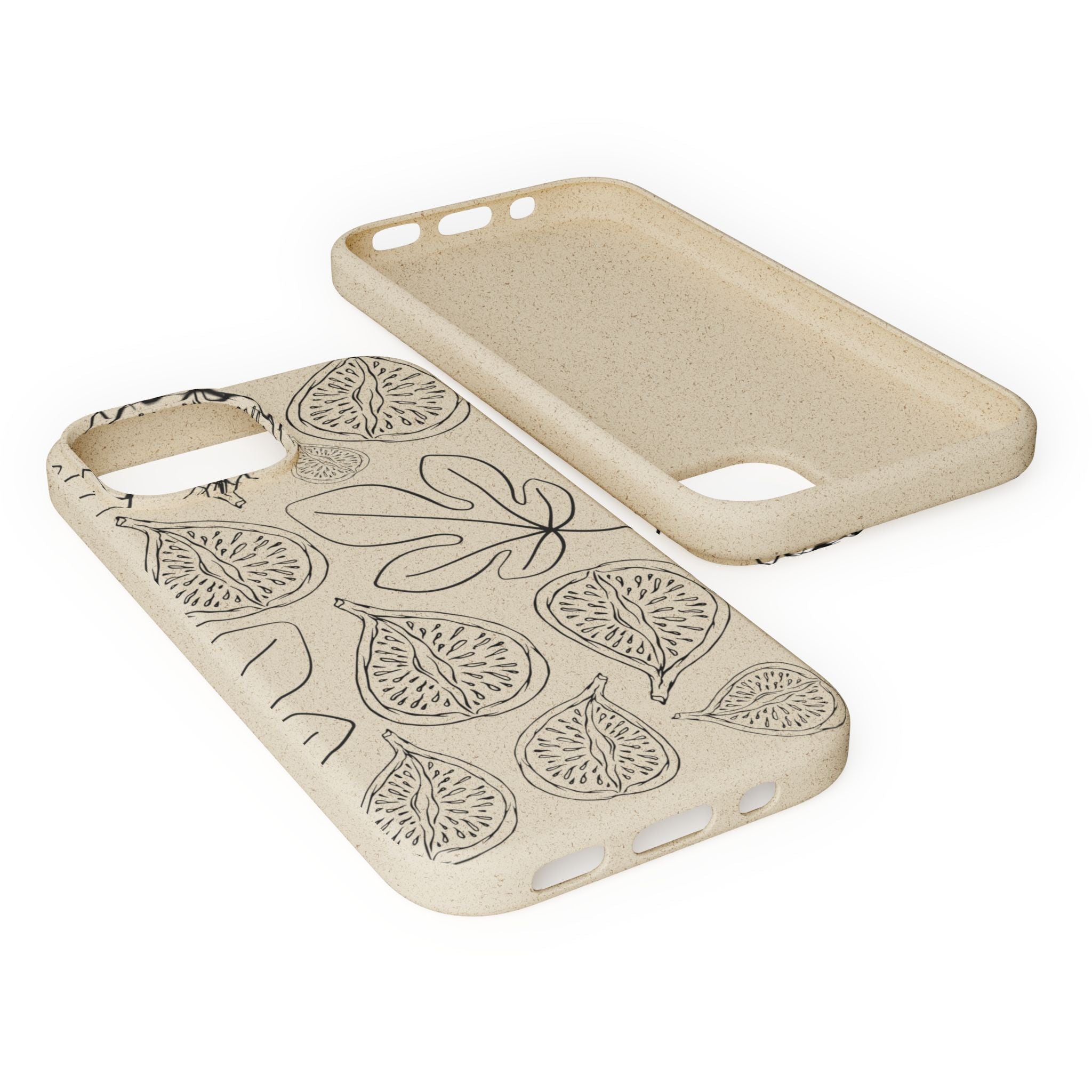 Eco-Friendly Zero Waste Biodegradable Phone Case - Fig & Leaf Pattern