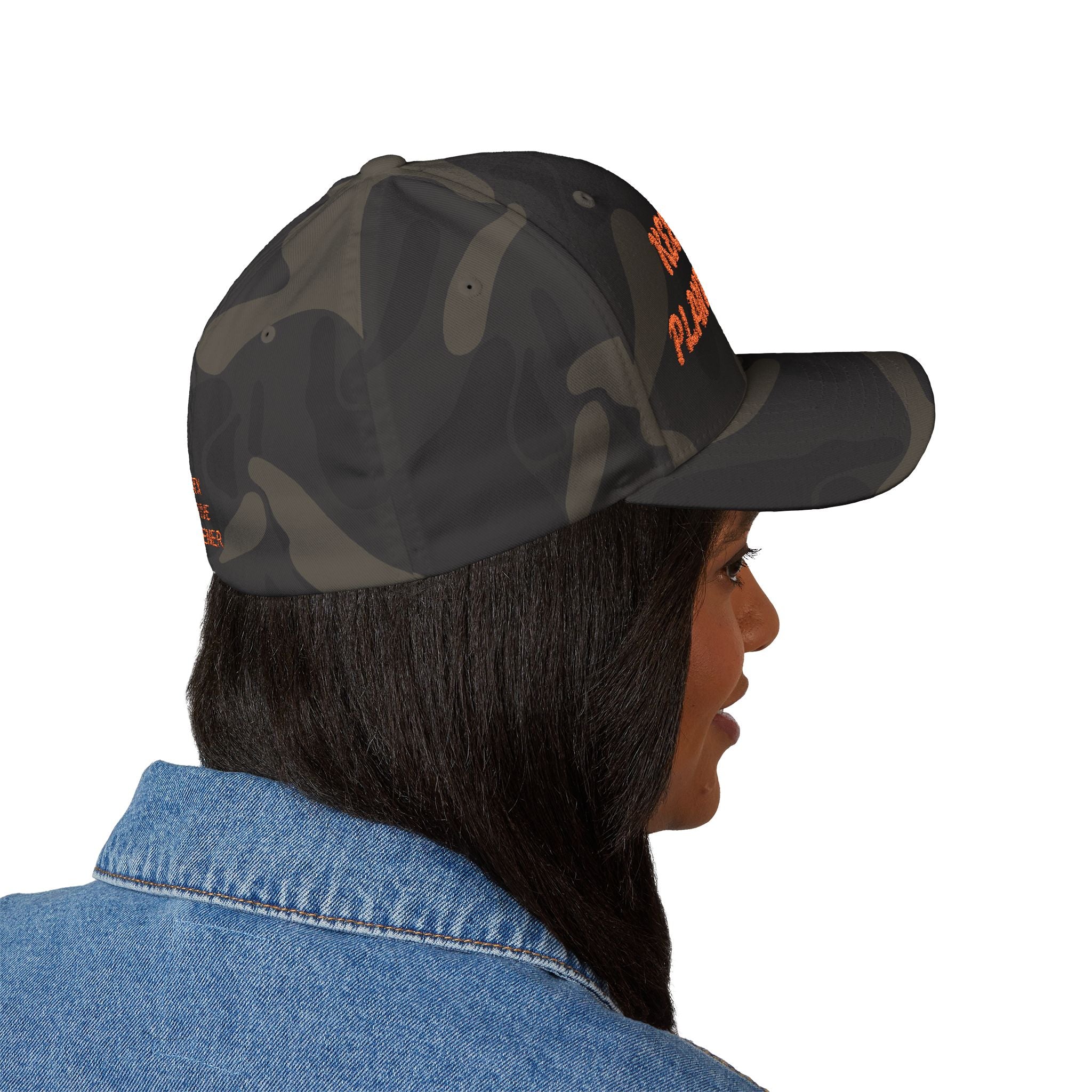 "KEEP AUSTIN PLANTING NATIVE"  Camo Closed-Back Structured Cap (Embroidery)
