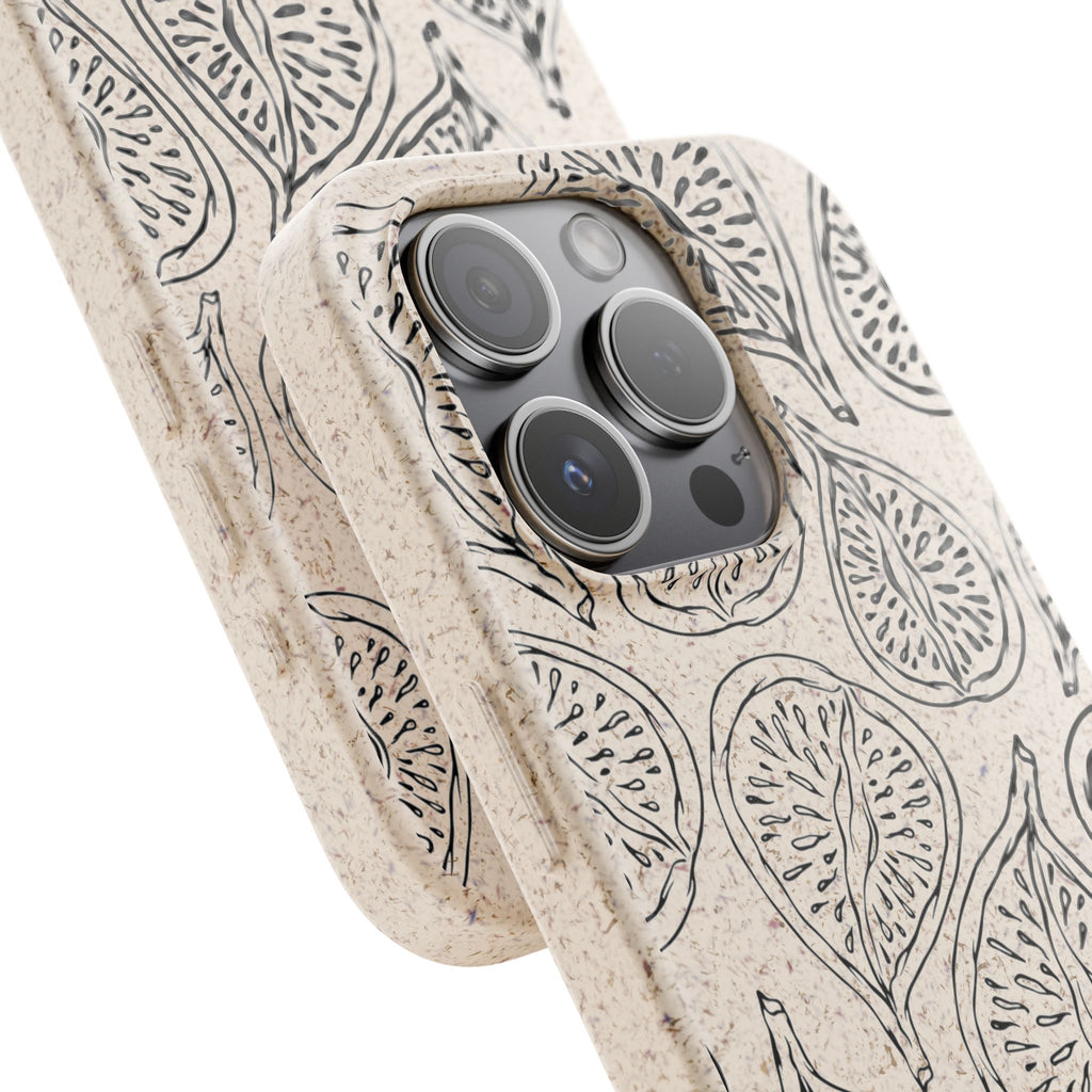 Eco-Friendly Zero Waste Biodegradable Phone Case - Fig Pattern