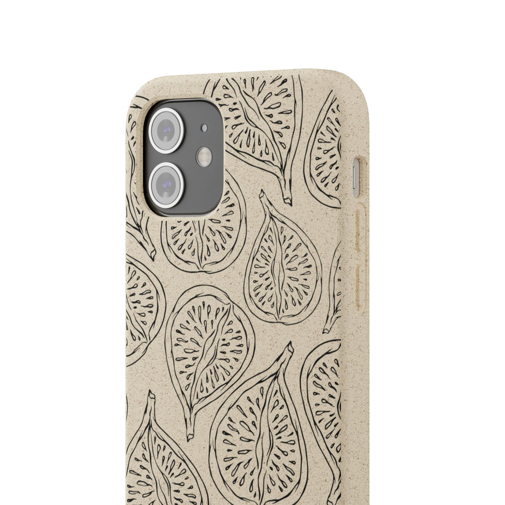 Eco-Friendly Zero Waste Biodegradable Phone Case - Fig Pattern