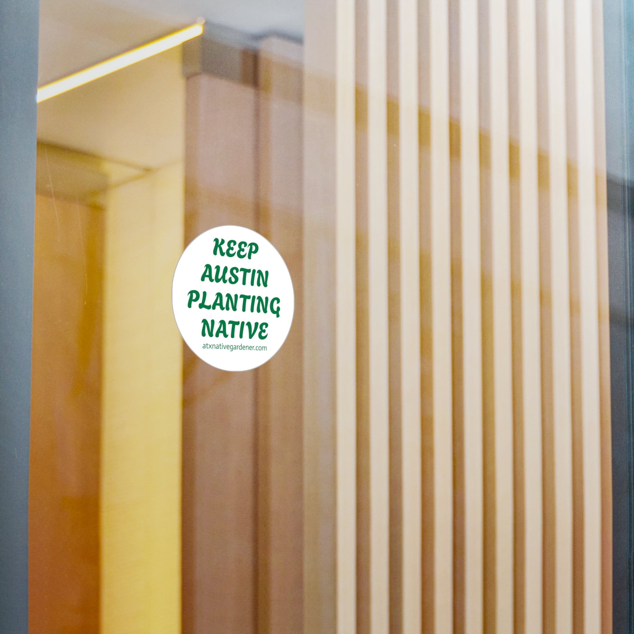 "KEEP AUSTIN PLANTING NATIVE" Vinyl Decals
