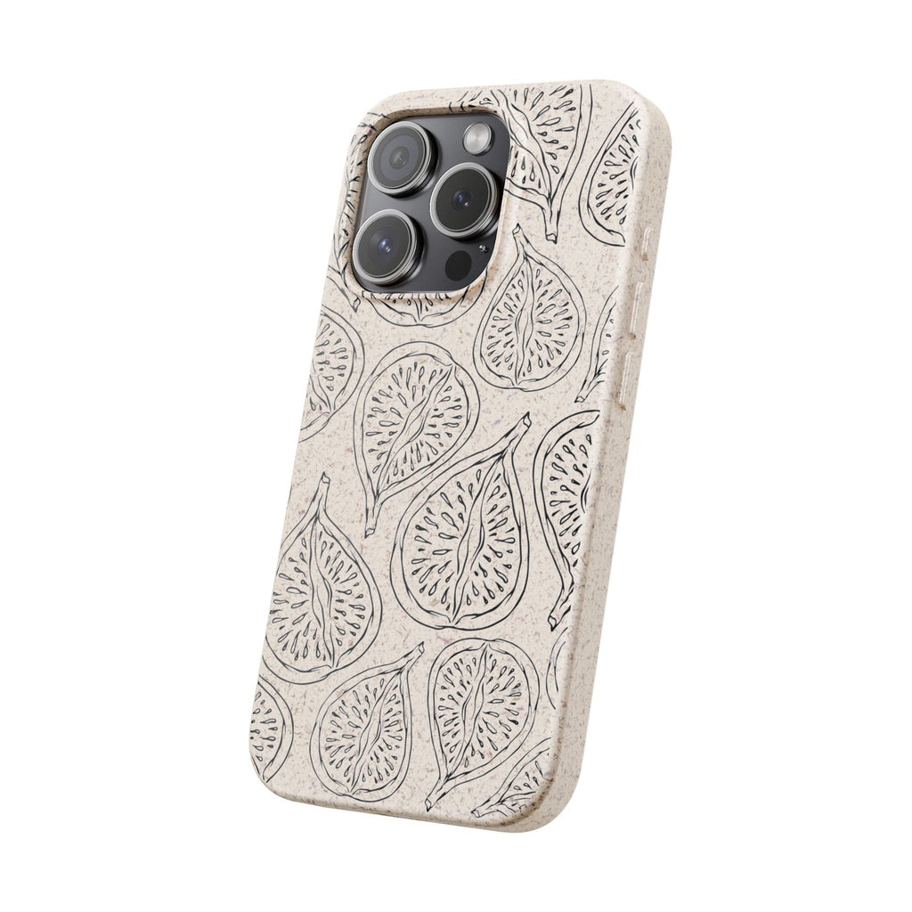Eco-Friendly Zero Waste Biodegradable Phone Case - Fig Pattern