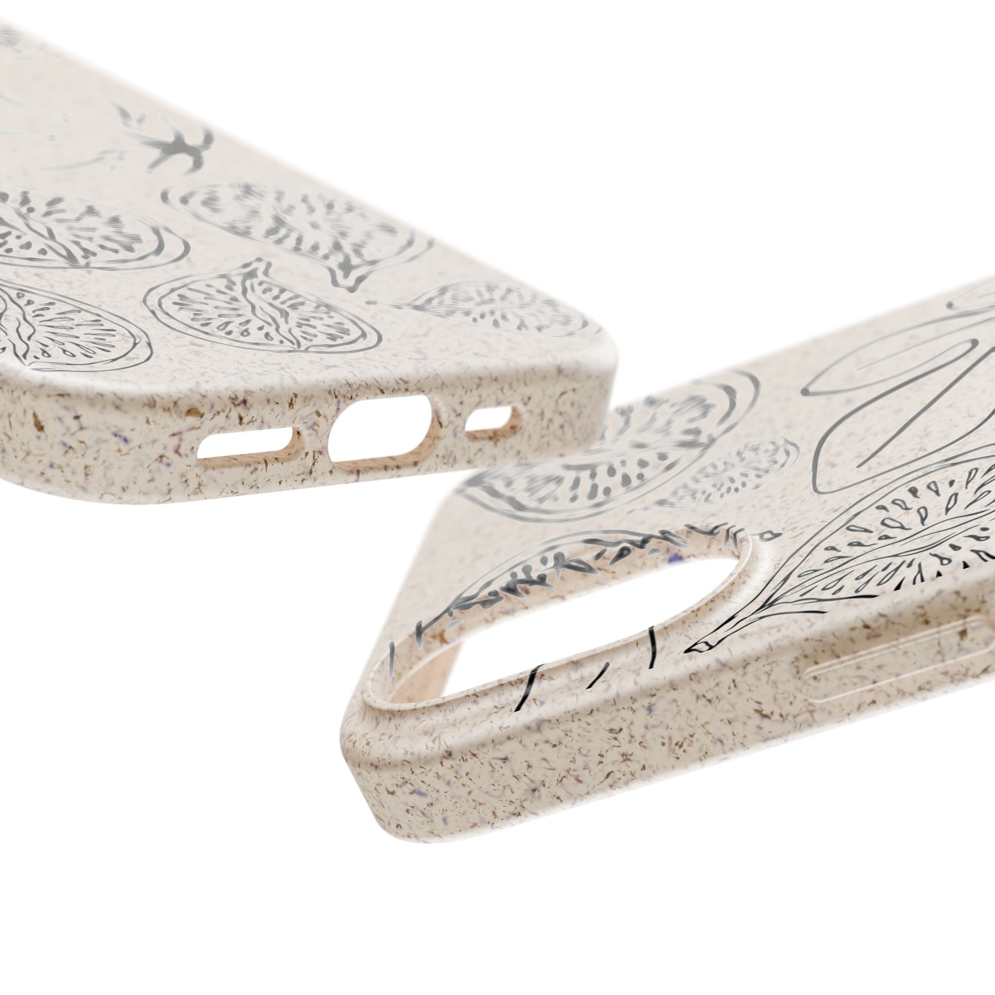 Eco-Friendly Zero Waste Biodegradable Phone Case - Fig & Leaf Pattern