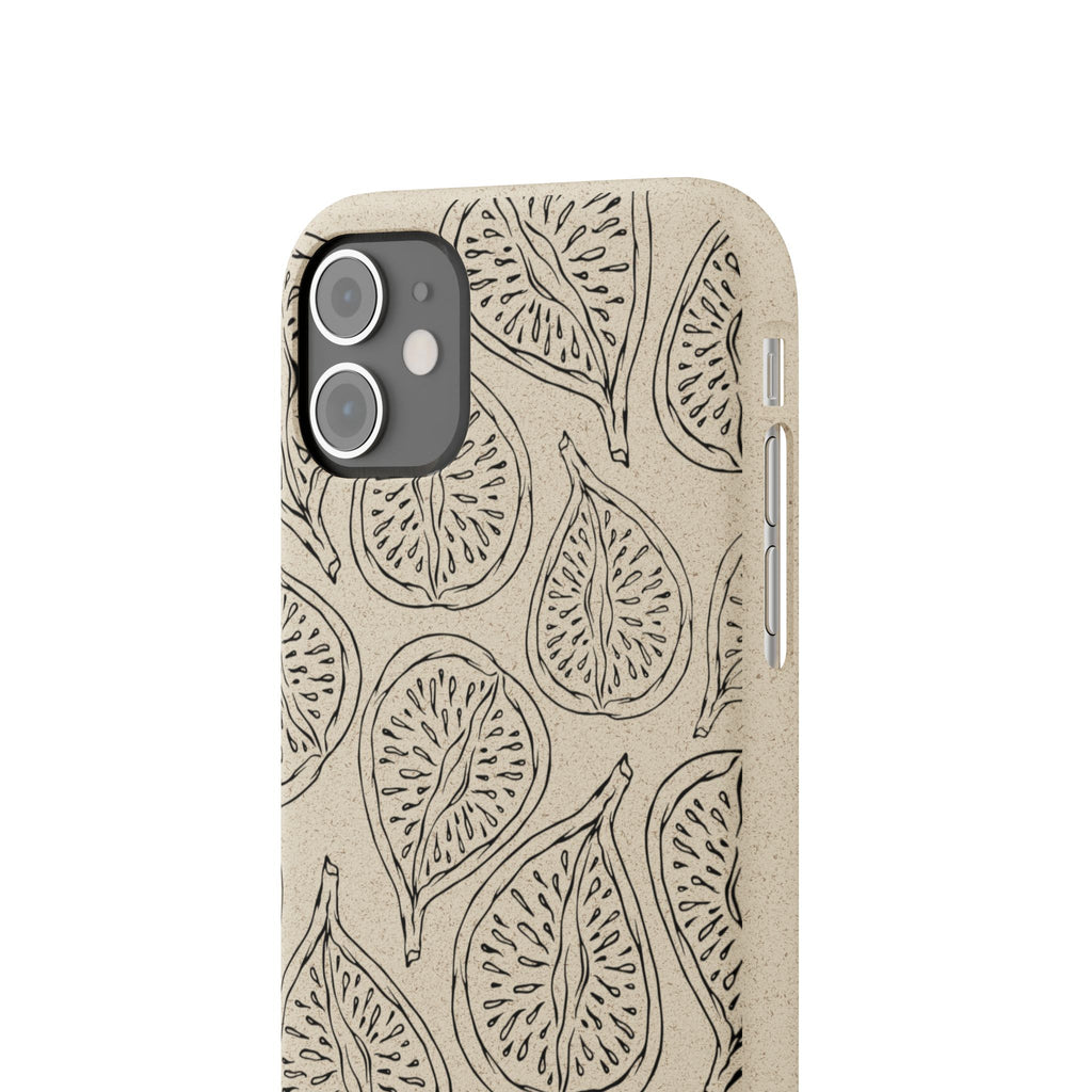 Eco-Friendly Zero Waste Biodegradable Phone Case - Fig Pattern