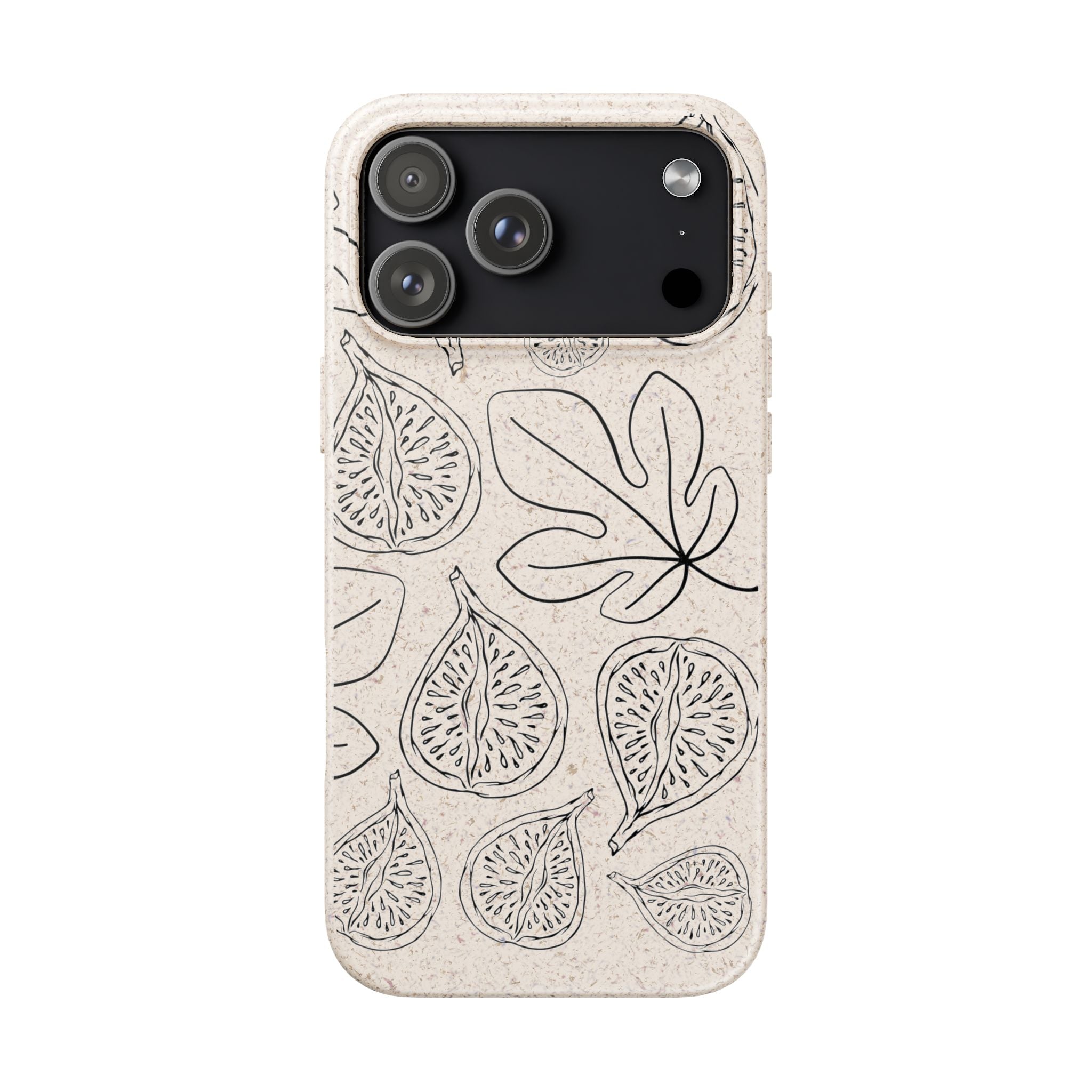 Eco-Friendly Zero Waste Biodegradable Phone Case - Fig & Leaf Pattern
