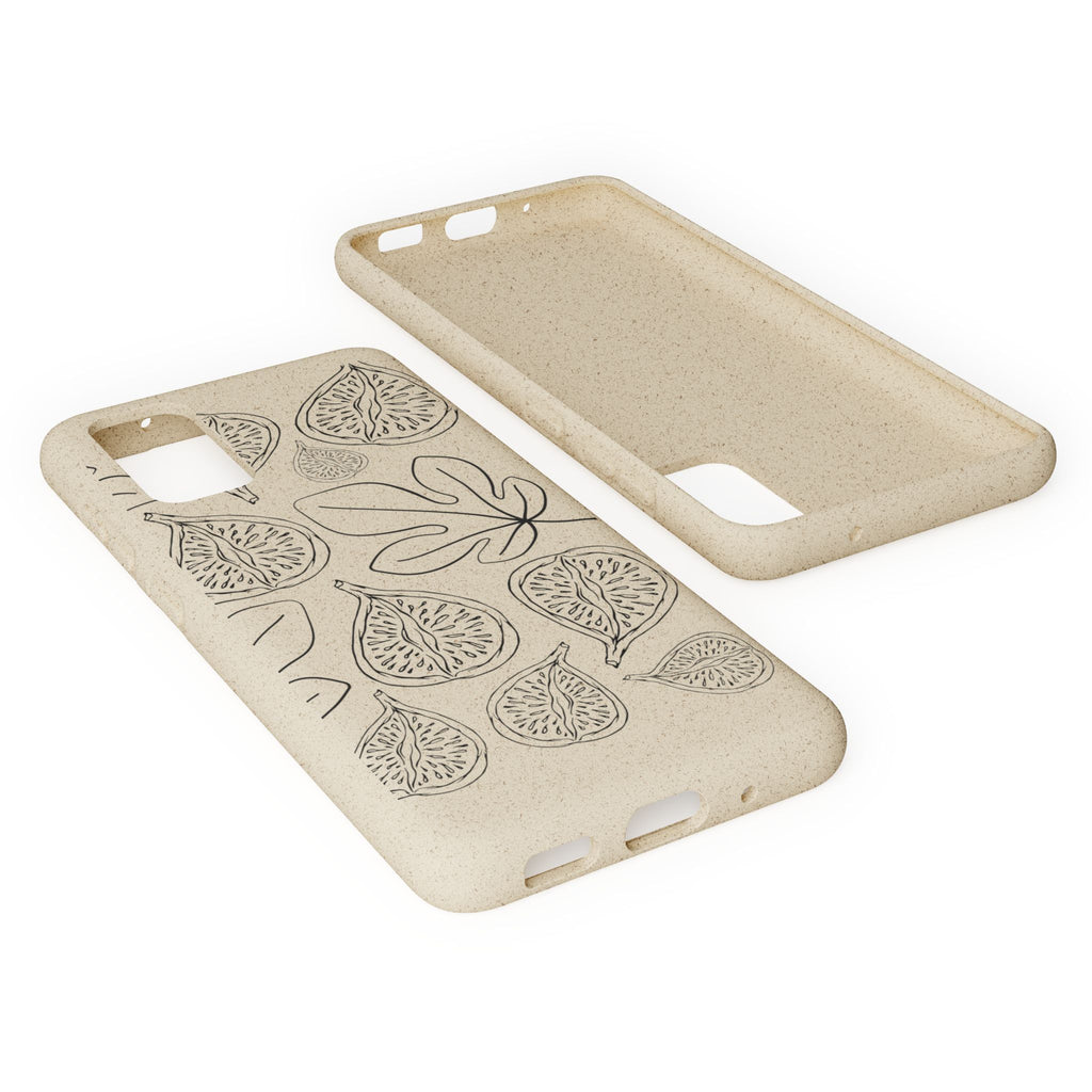 Eco-Friendly Zero Waste Biodegradable Phone Case - Fig & Leaf Pattern