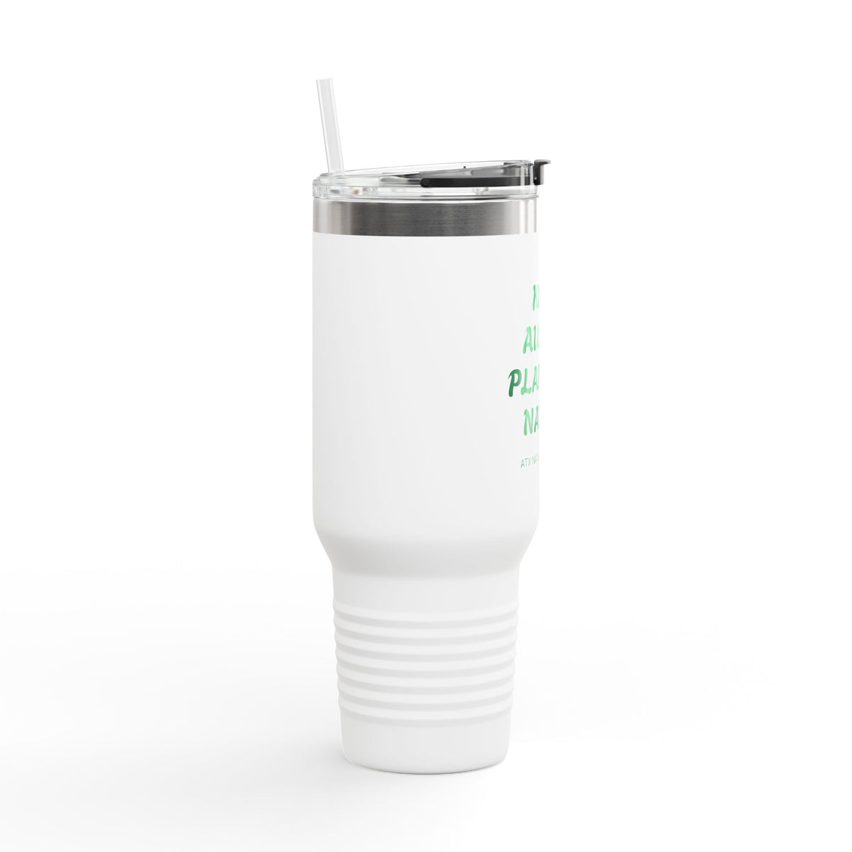 "Keep Austin Planting Native" Insulated Travel Mug, 40oz