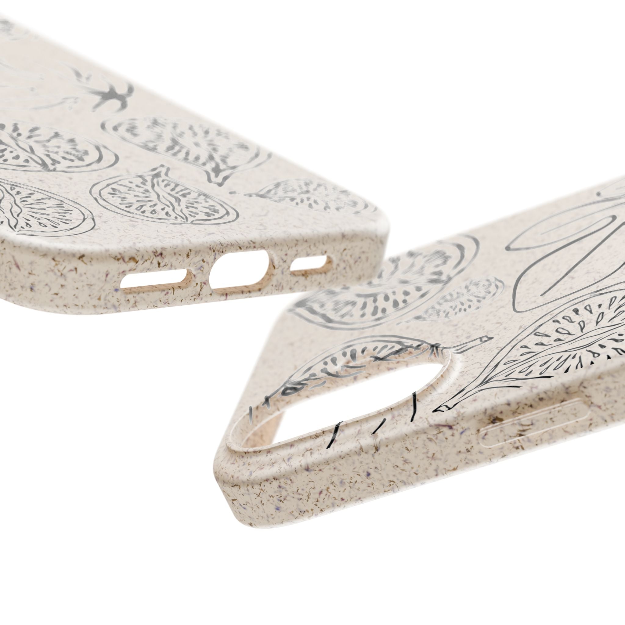 Eco-Friendly Zero Waste Biodegradable Phone Case - Fig & Leaf Pattern