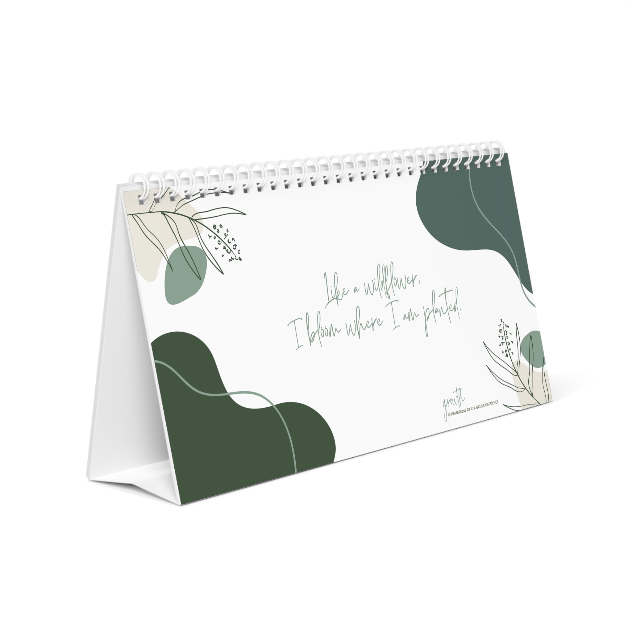 Growth Daily Affirmations Flip Desk Calendar