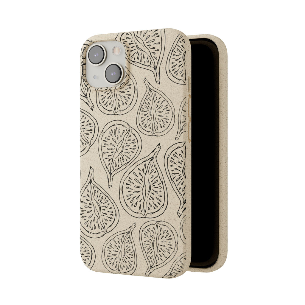 Eco-Friendly Zero Waste Biodegradable Phone Case - Fig Pattern