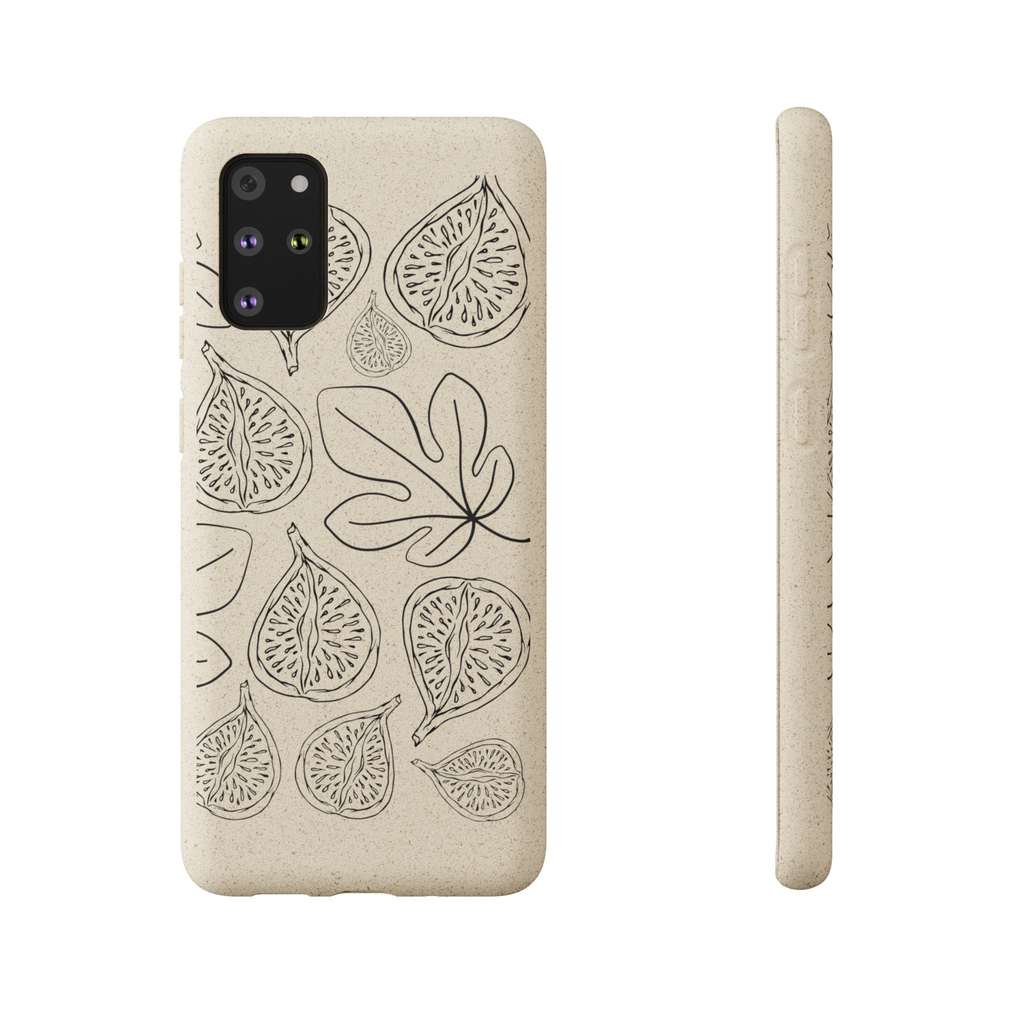 Eco-Friendly Zero Waste Biodegradable Phone Case - Fig & Leaf Pattern