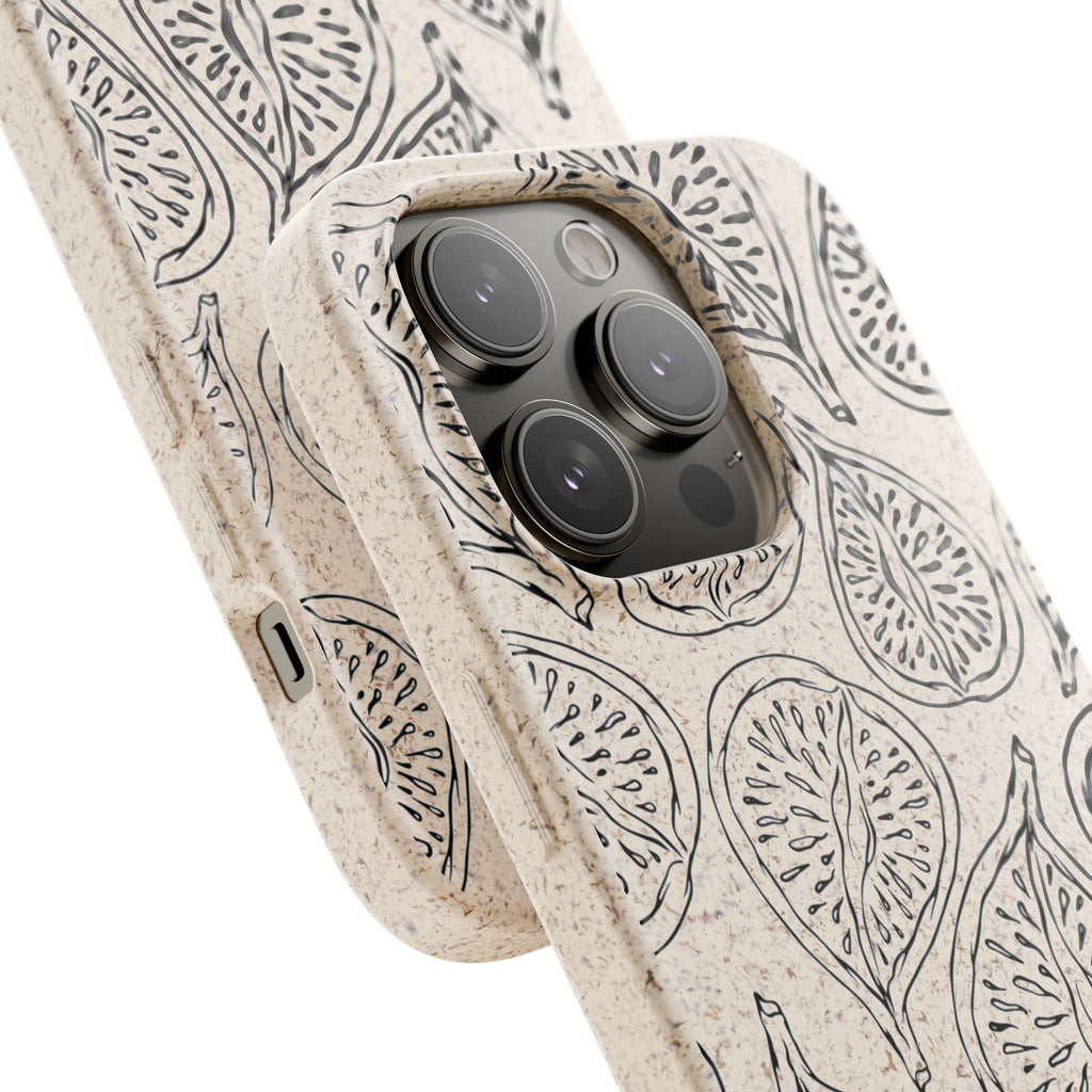 Eco-Friendly Zero Waste Biodegradable Phone Case - Fig Pattern