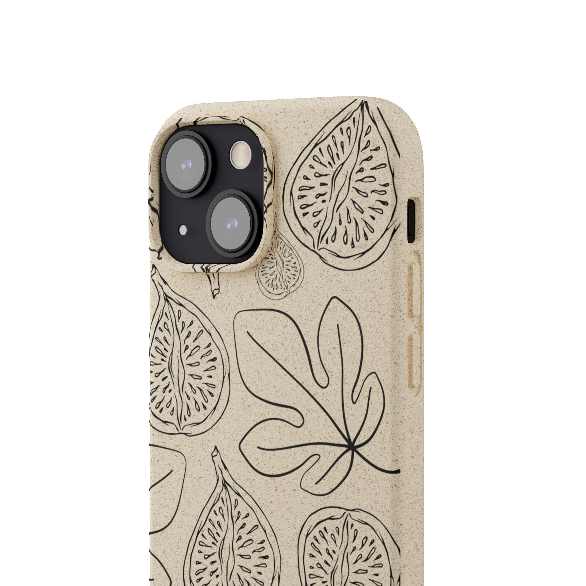 Eco-Friendly Zero Waste Biodegradable Phone Case - Fig & Leaf Pattern