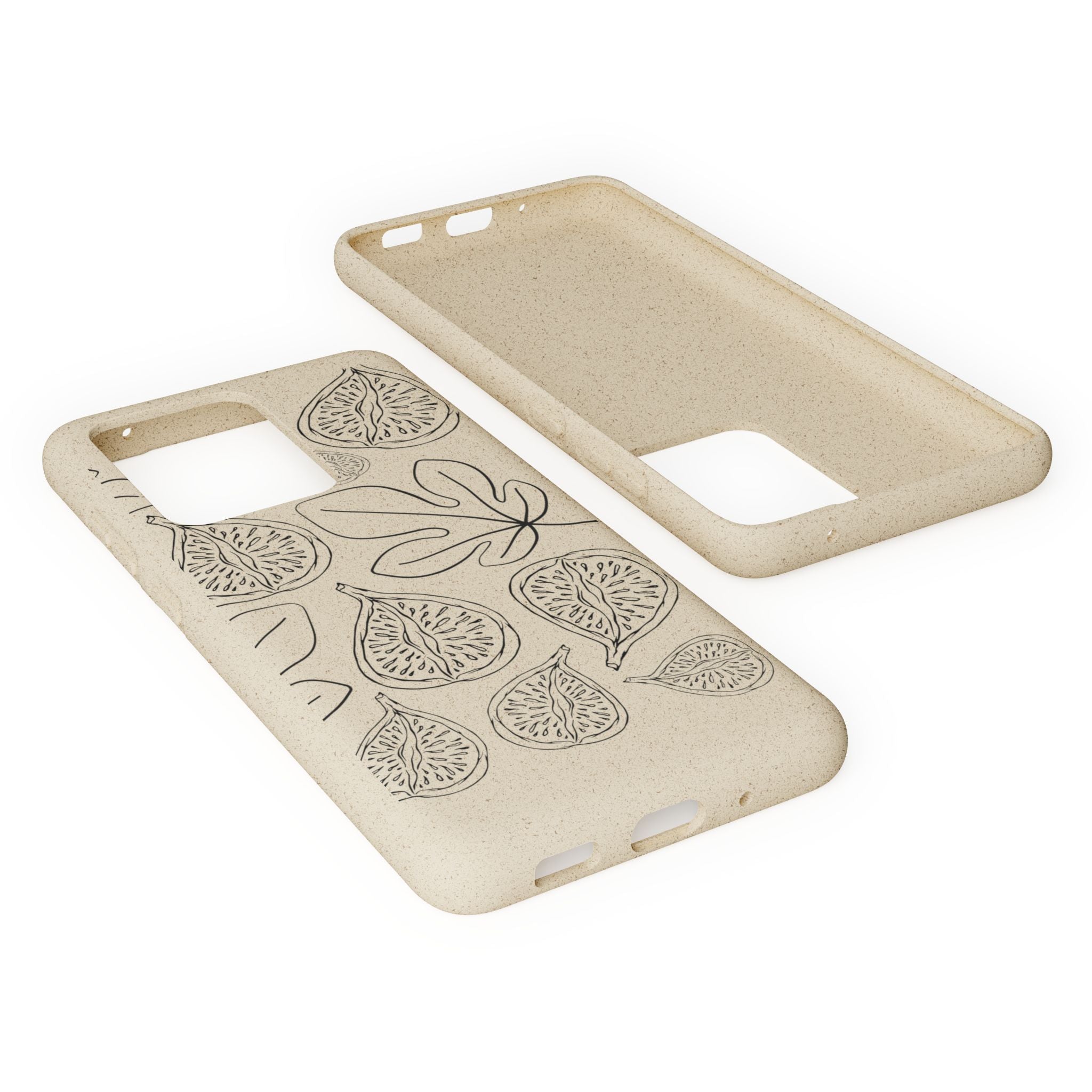 Eco-Friendly Zero Waste Biodegradable Phone Case - Fig & Leaf Pattern