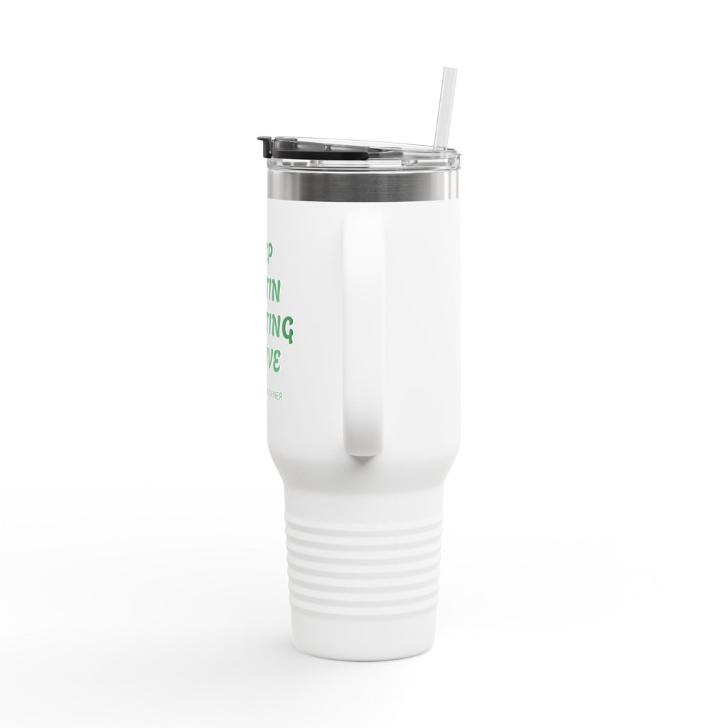 "Keep Austin Planting Native" Insulated Travel Mug, 40oz