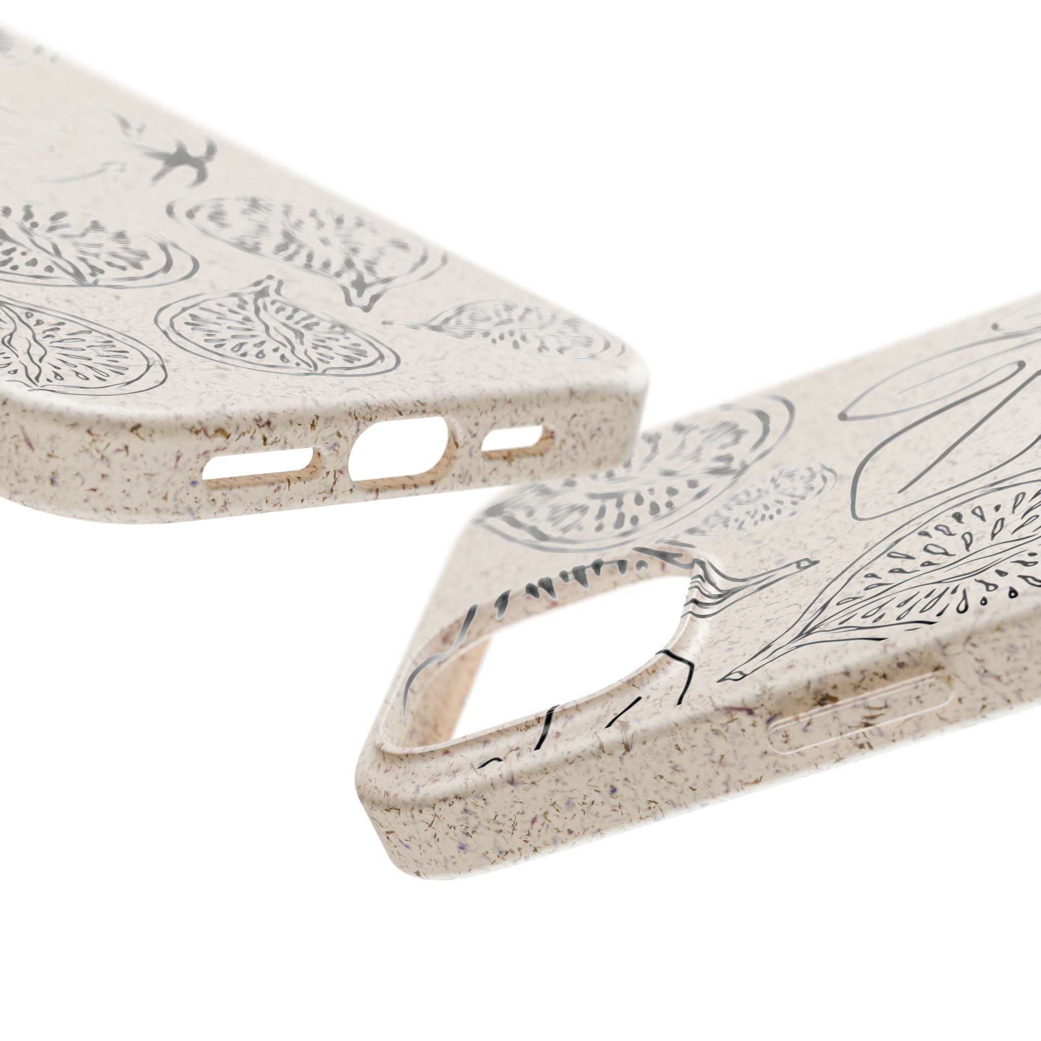 Eco-Friendly Zero Waste Biodegradable Phone Case - Fig & Leaf Pattern